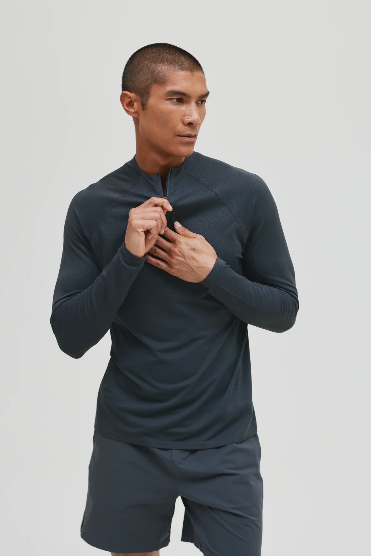 Condition Core Seamless Quarter Zip - Graphite
