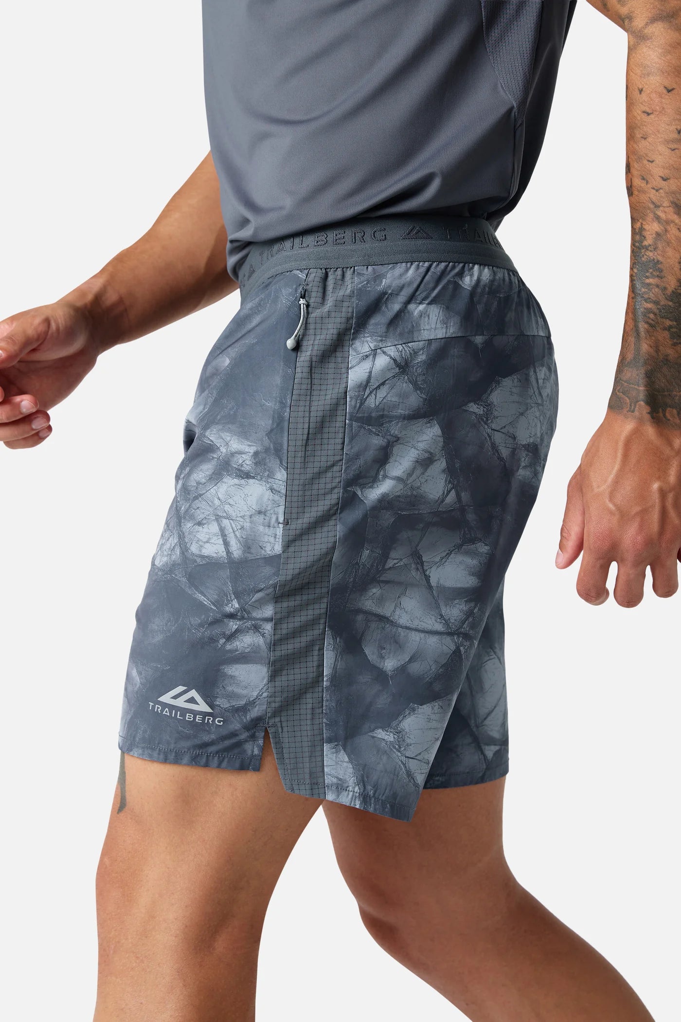 Trailberg Ice Grey 3 Piece Set - Jacket / T Shirt / Short from DripModa
