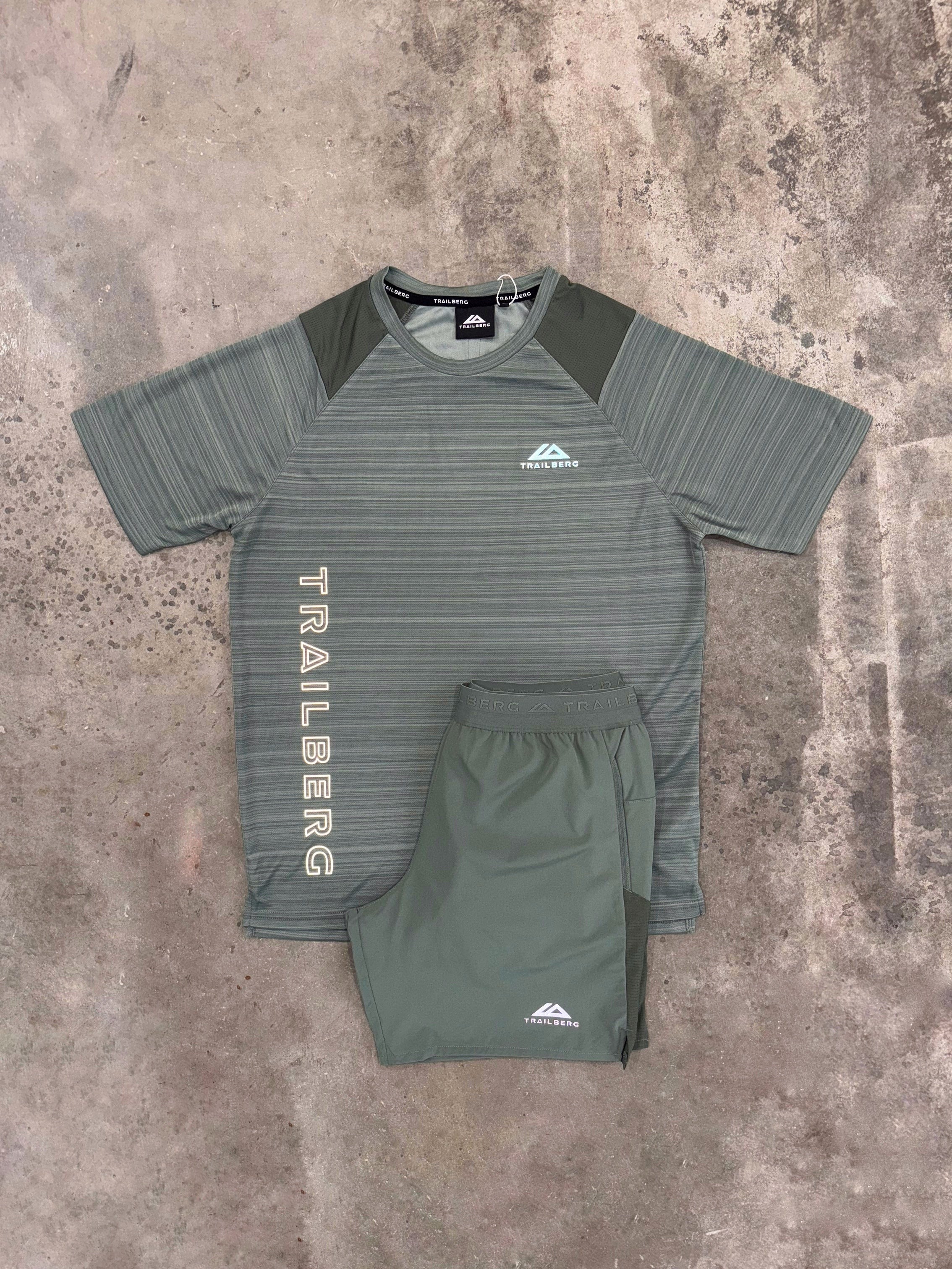 Trailberg Triathlon SS25 Pine Set - T Shirt / Short