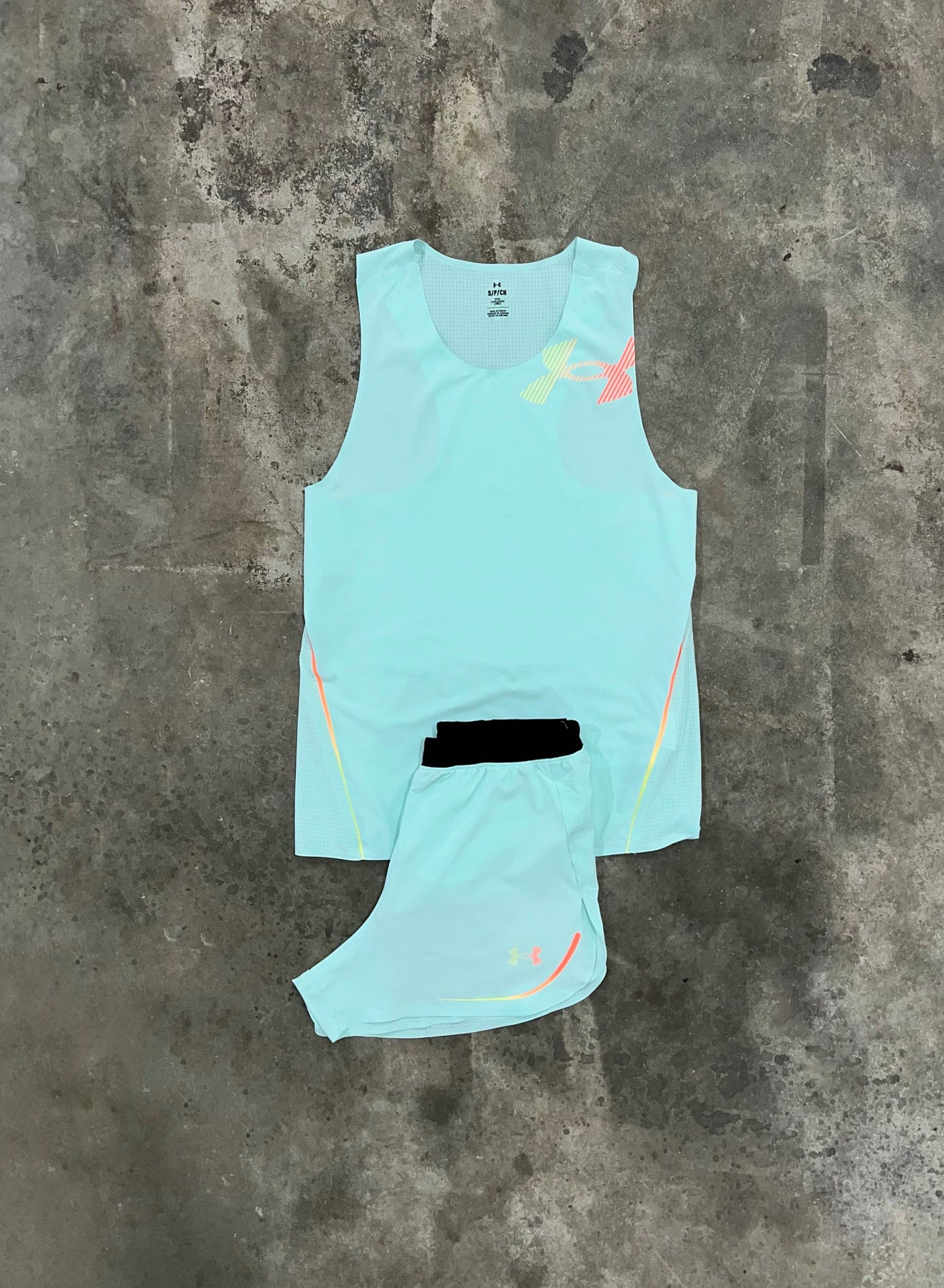 Under Armour Velociti Elite Green Set - Singlet / Short