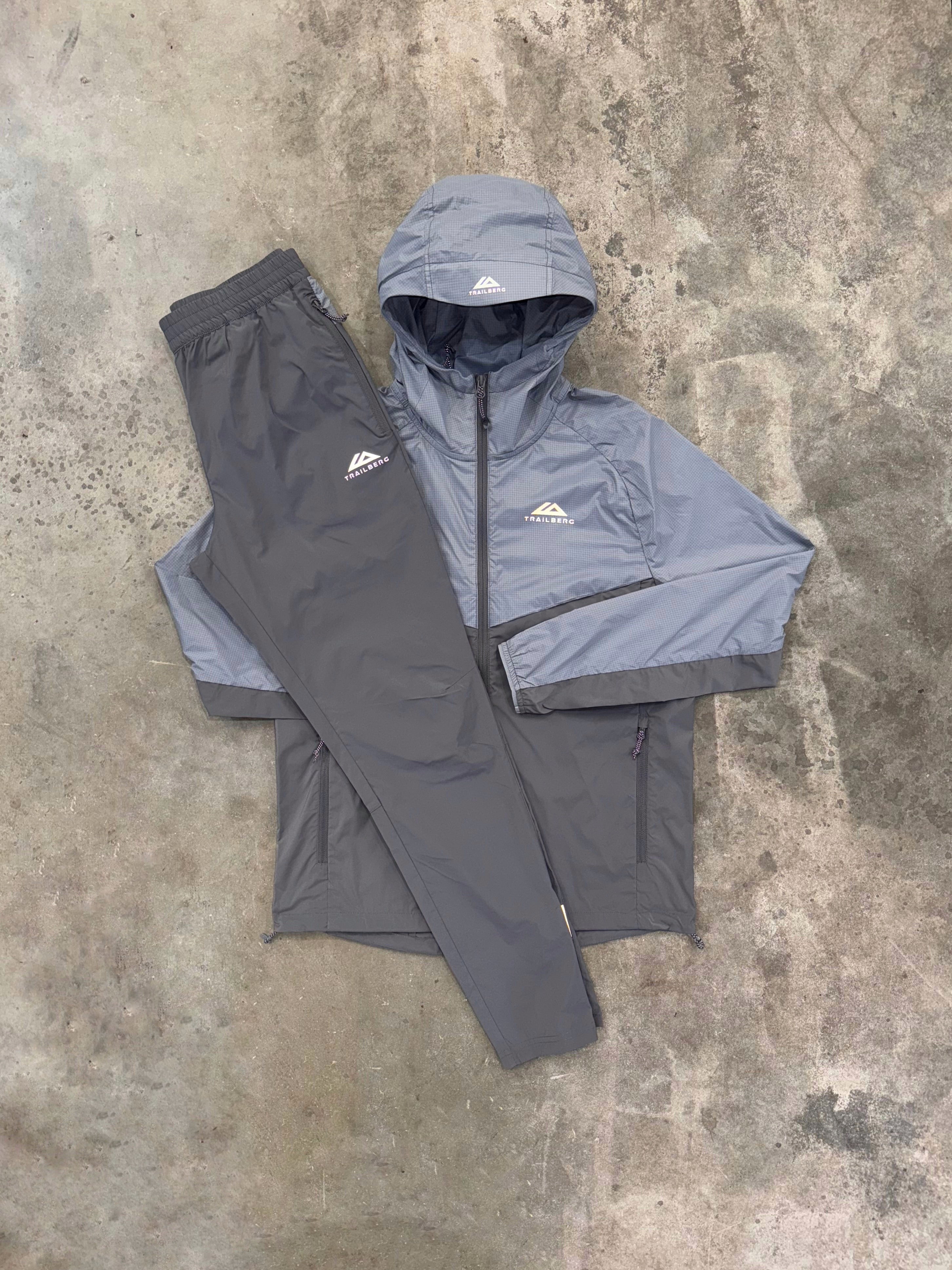Trailberg 2.0 Rapid Grid Moon Grey Tracksuit - Jacket / Pant