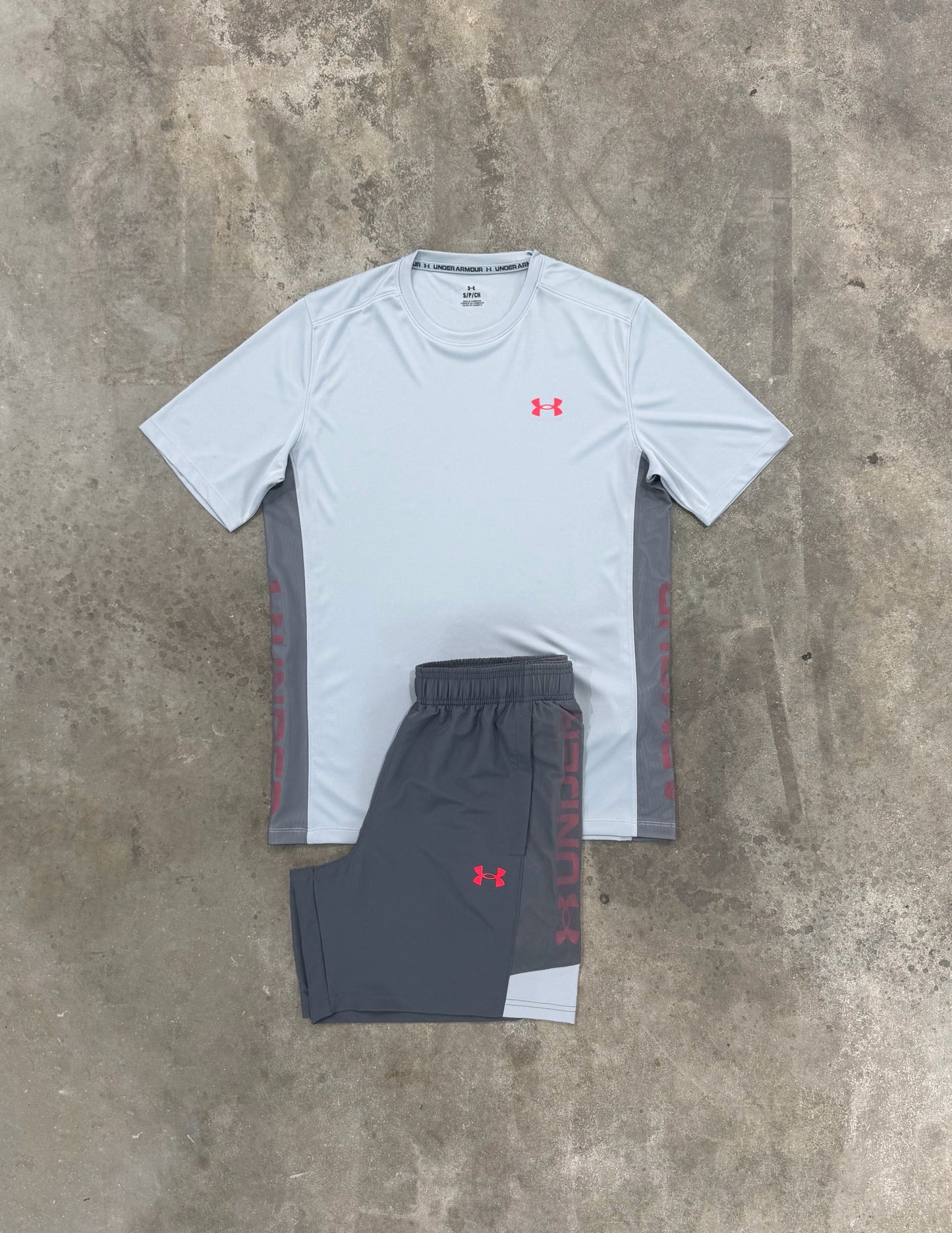 Under Armour Utility Castlerock Set - T Shirt / Short