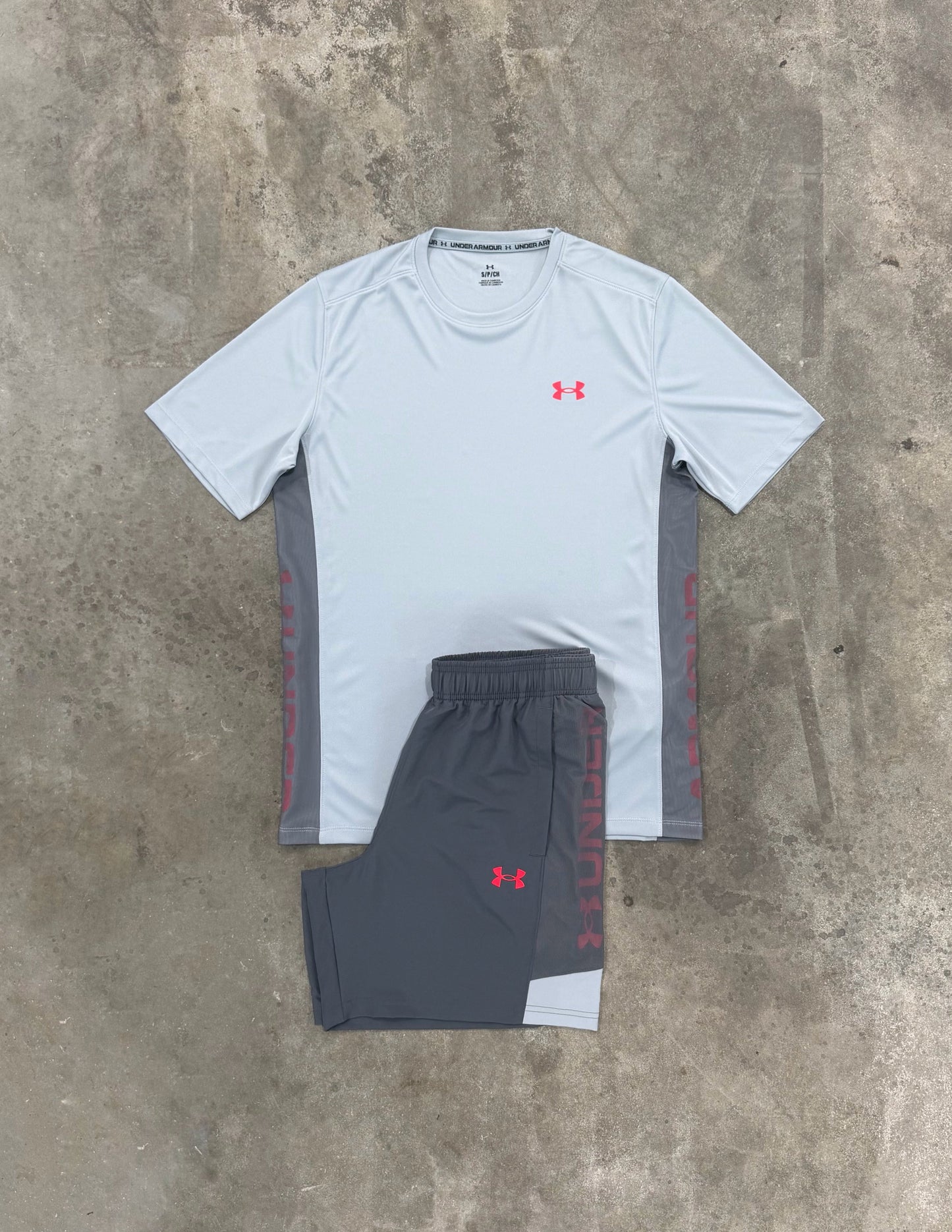 Under Armour Utility Castlerock Set - T Shirt / Short