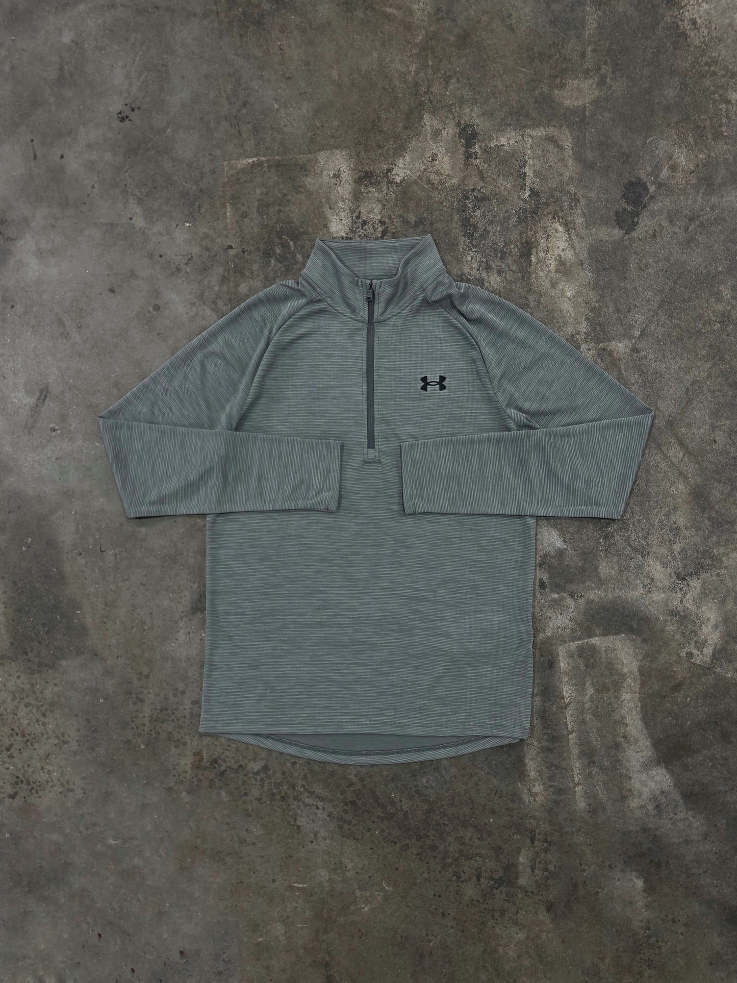 Under Armour Textured Quarter Zip - Clay Green