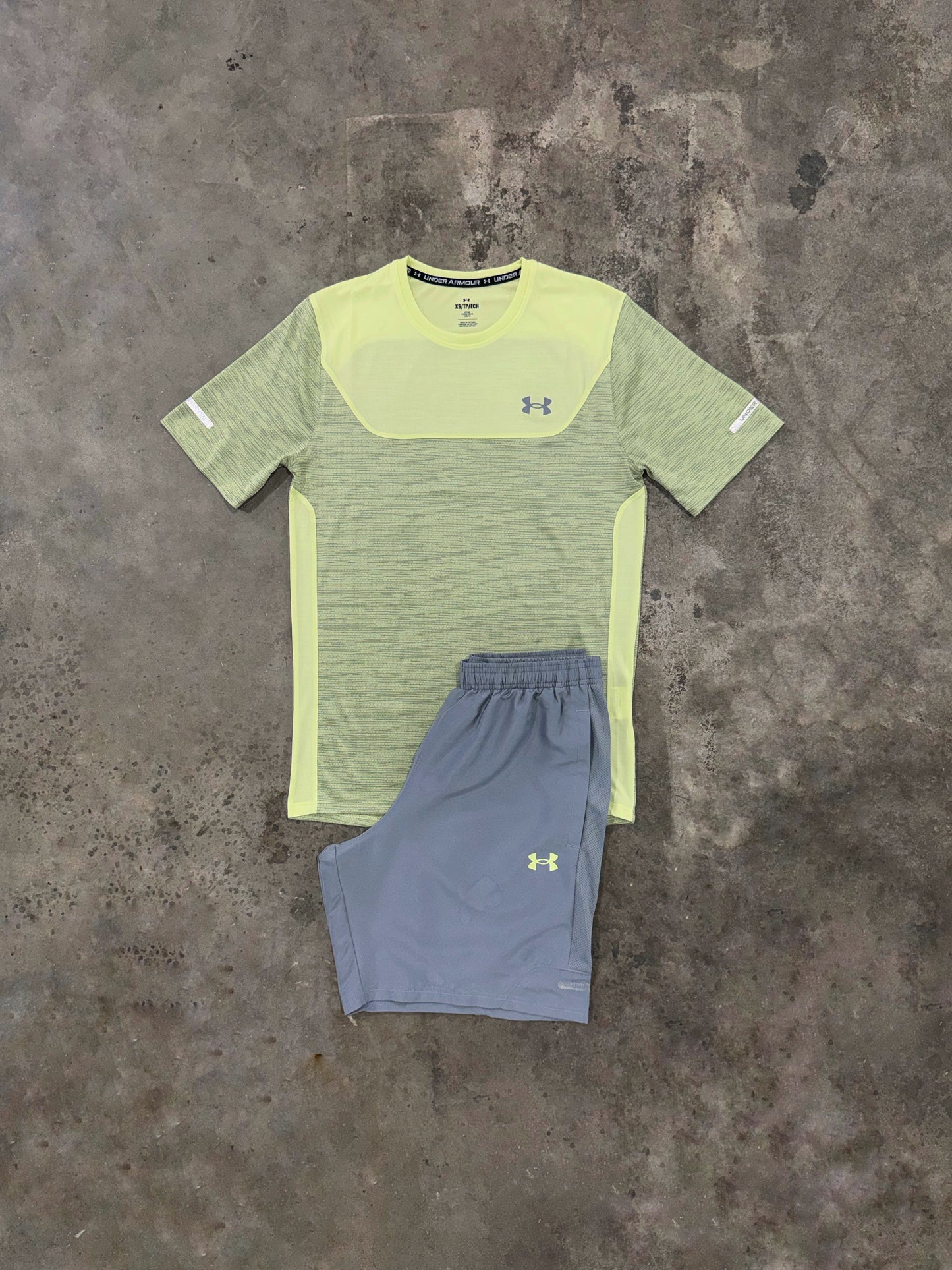 Under Armour Utility Lime Set - T Shirt / Short from DripModa