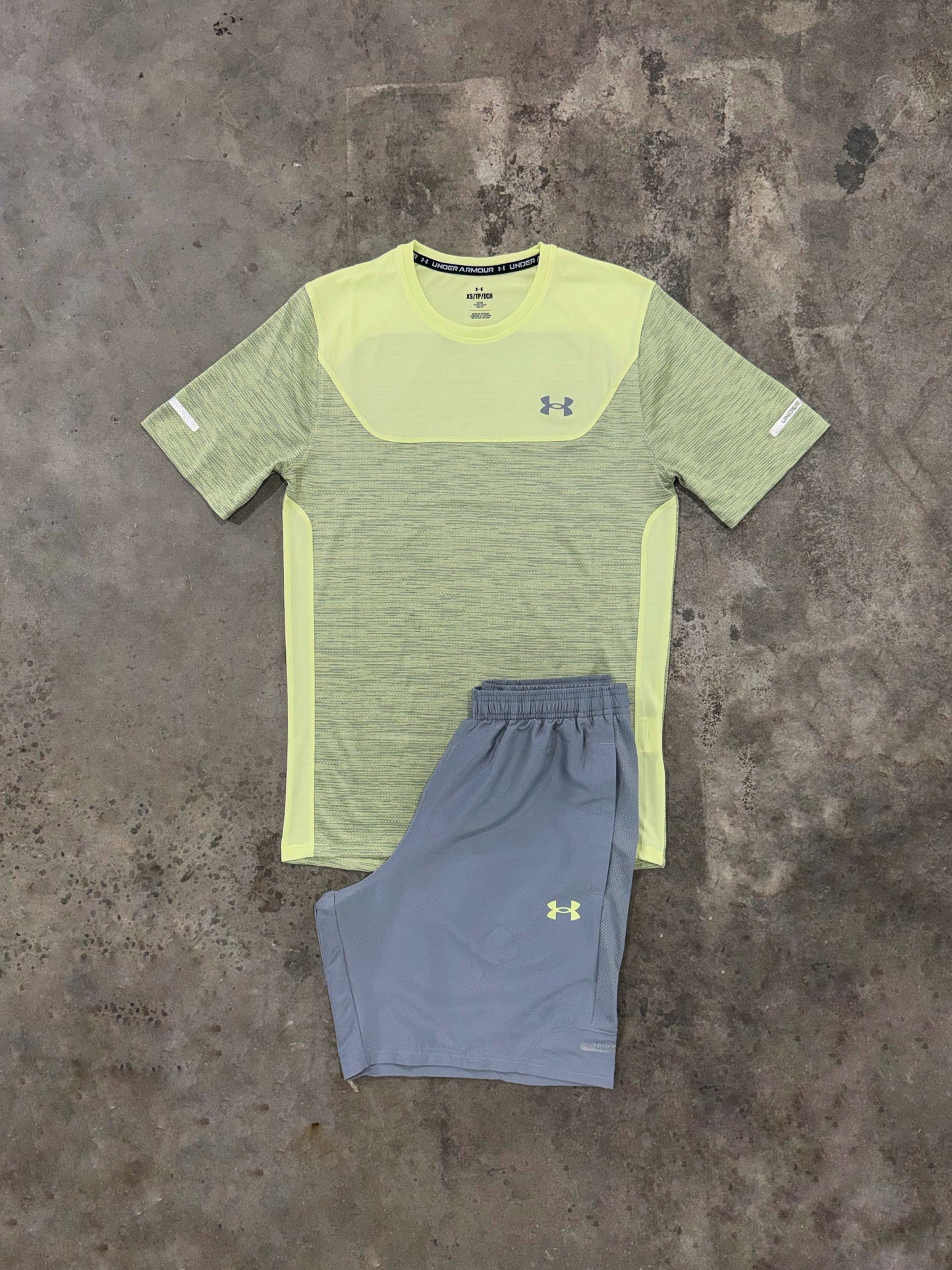 Under Armour Utility Lime Set - T Shirt / Short from DripModa