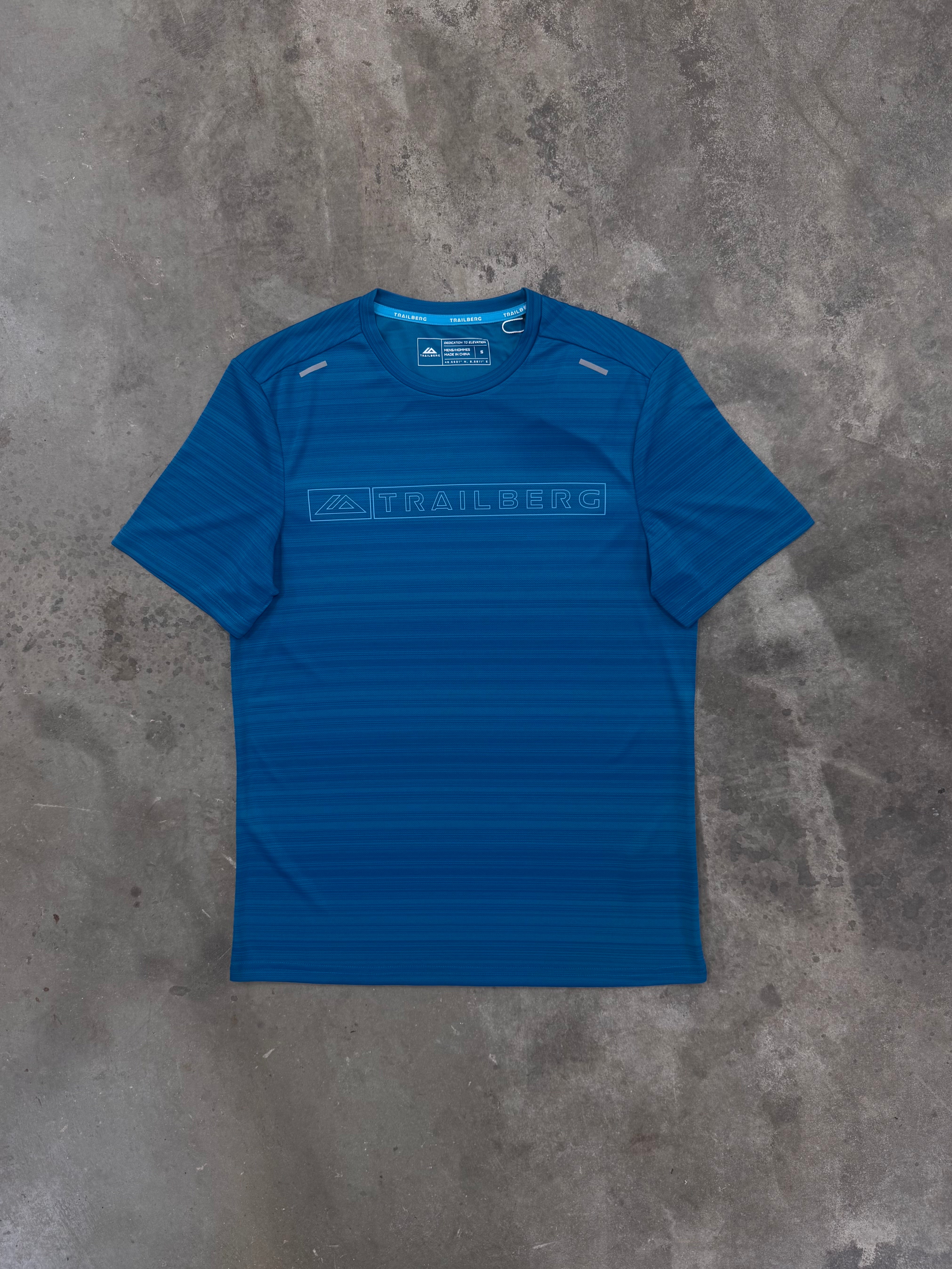 Trailberg Crest 2.0 T Shirt - Tidal Blue / Blue Oasis