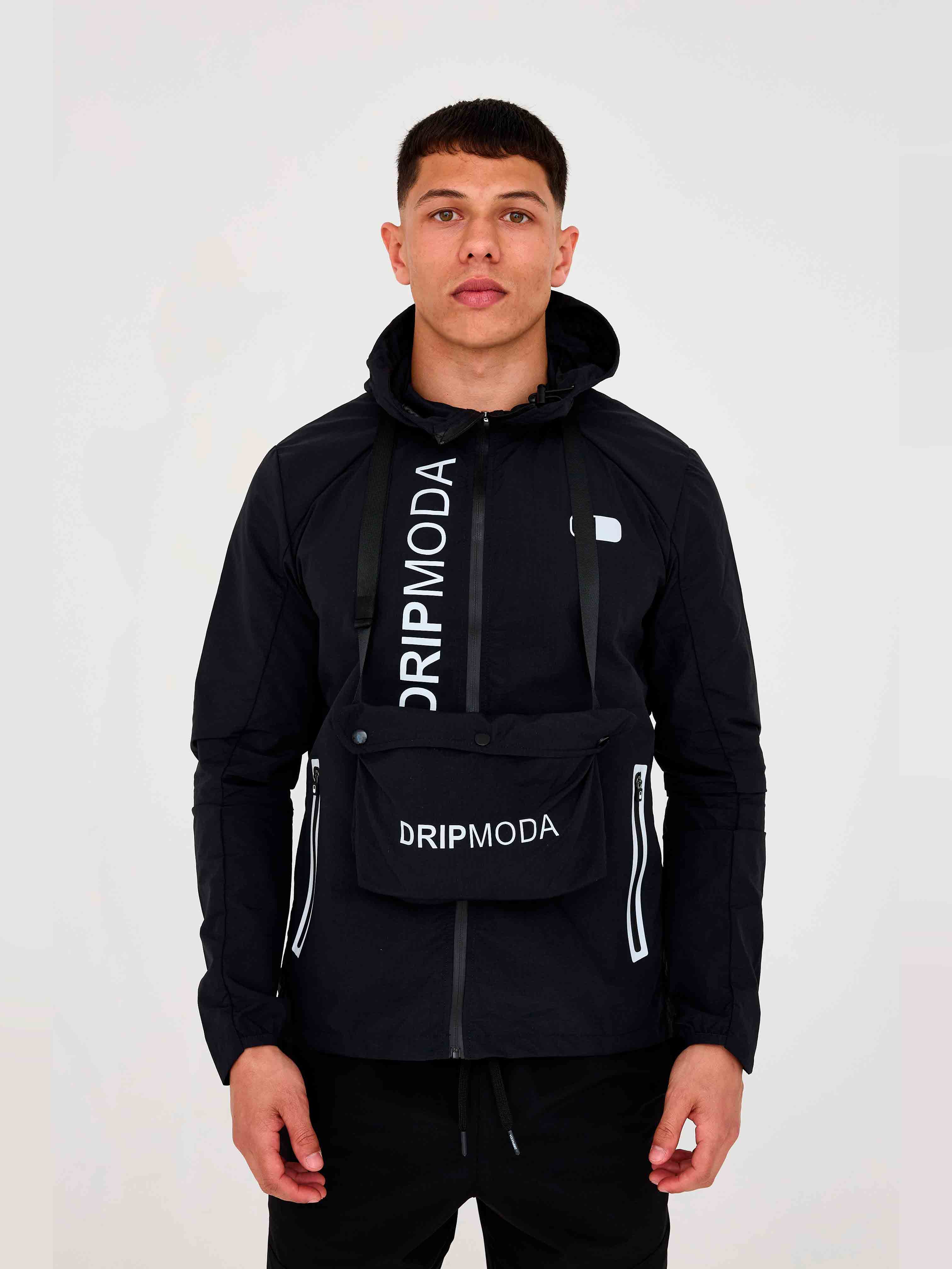 DripModa Arcs Jacket - Black