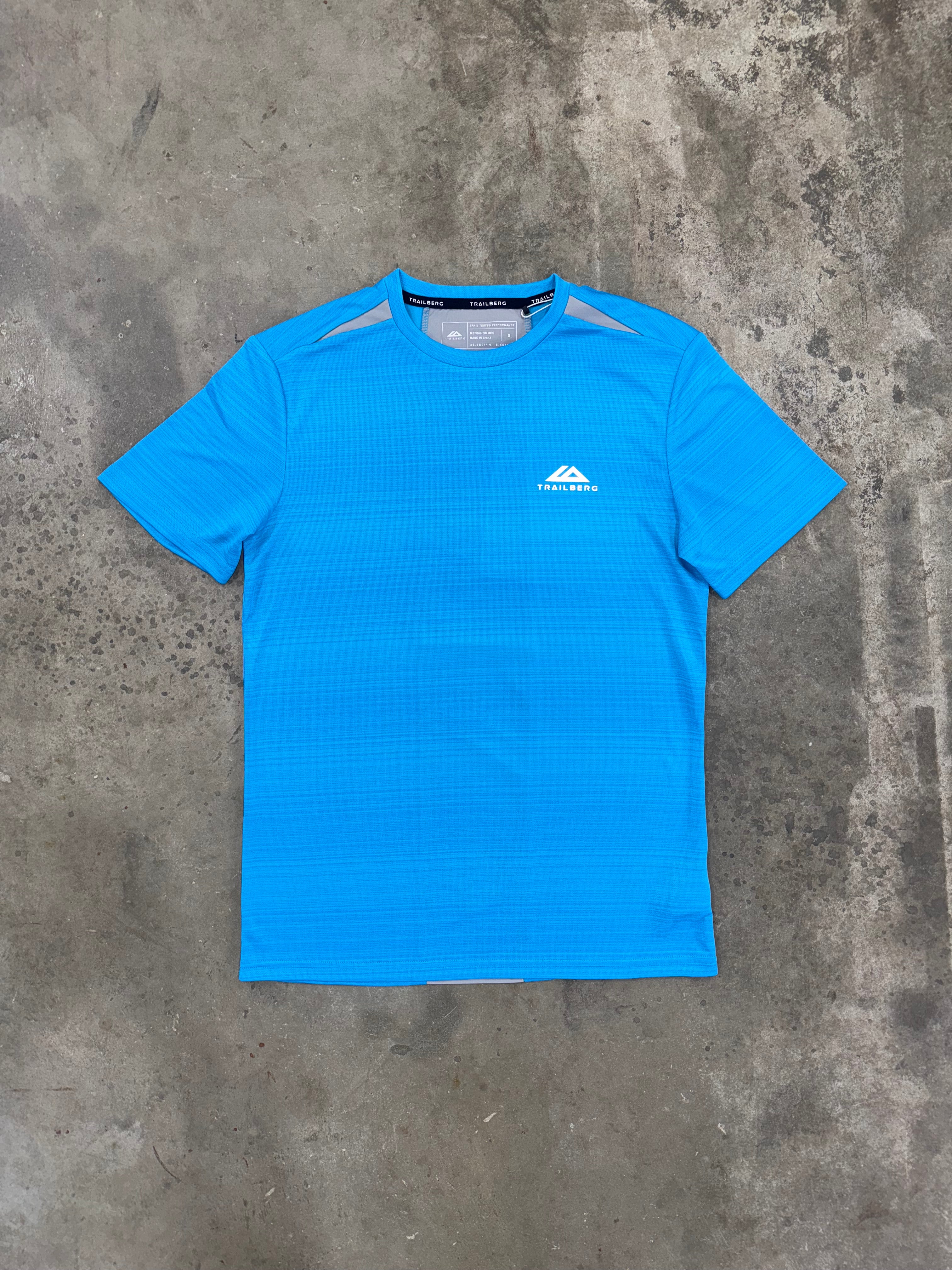 Trailberg Cloud SS25 T Shirt - Atomic Blue / Grey
