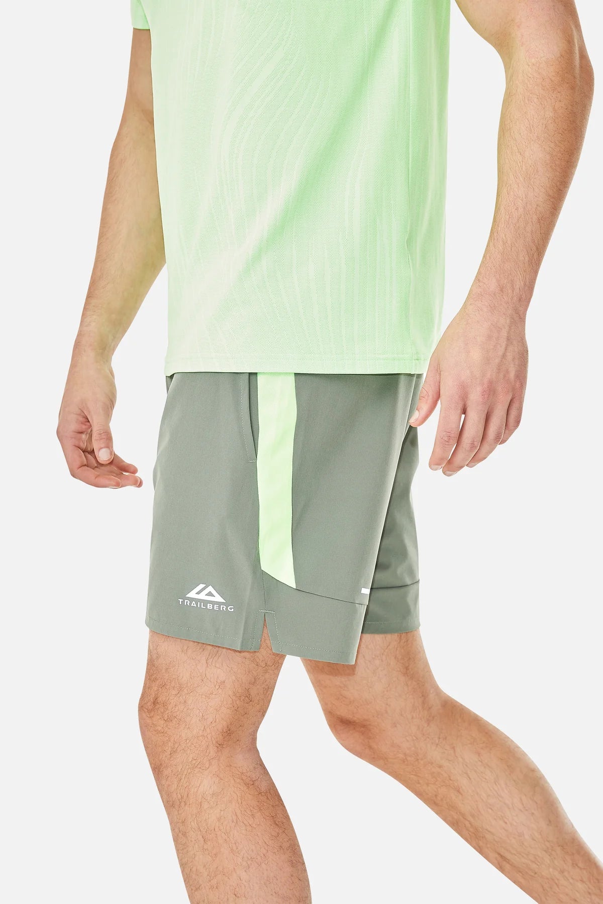 Trailberg Cloud SS25 Neon Lime 3 Piece Set - Jacket / T Shirt / Short