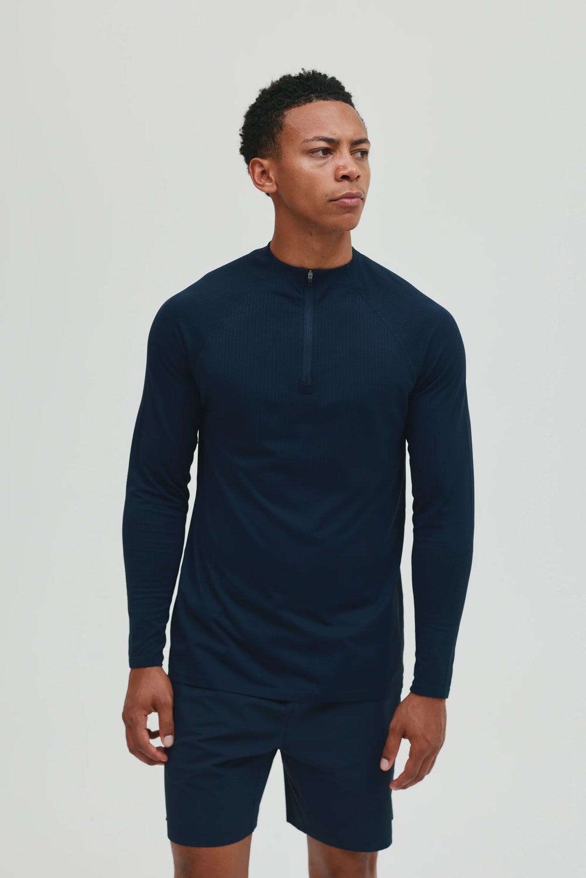 Condition Core Seamless Navy 3 Piece Set - Quarter Zip / T Shirt / Short
