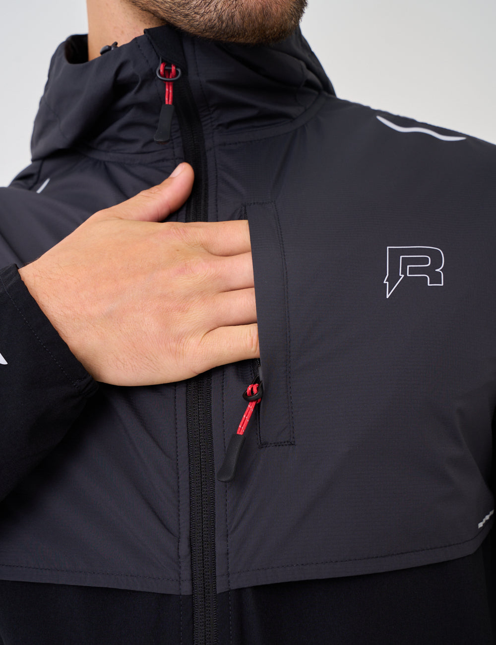 Reprimo Summit Windbreaker - Black / Red