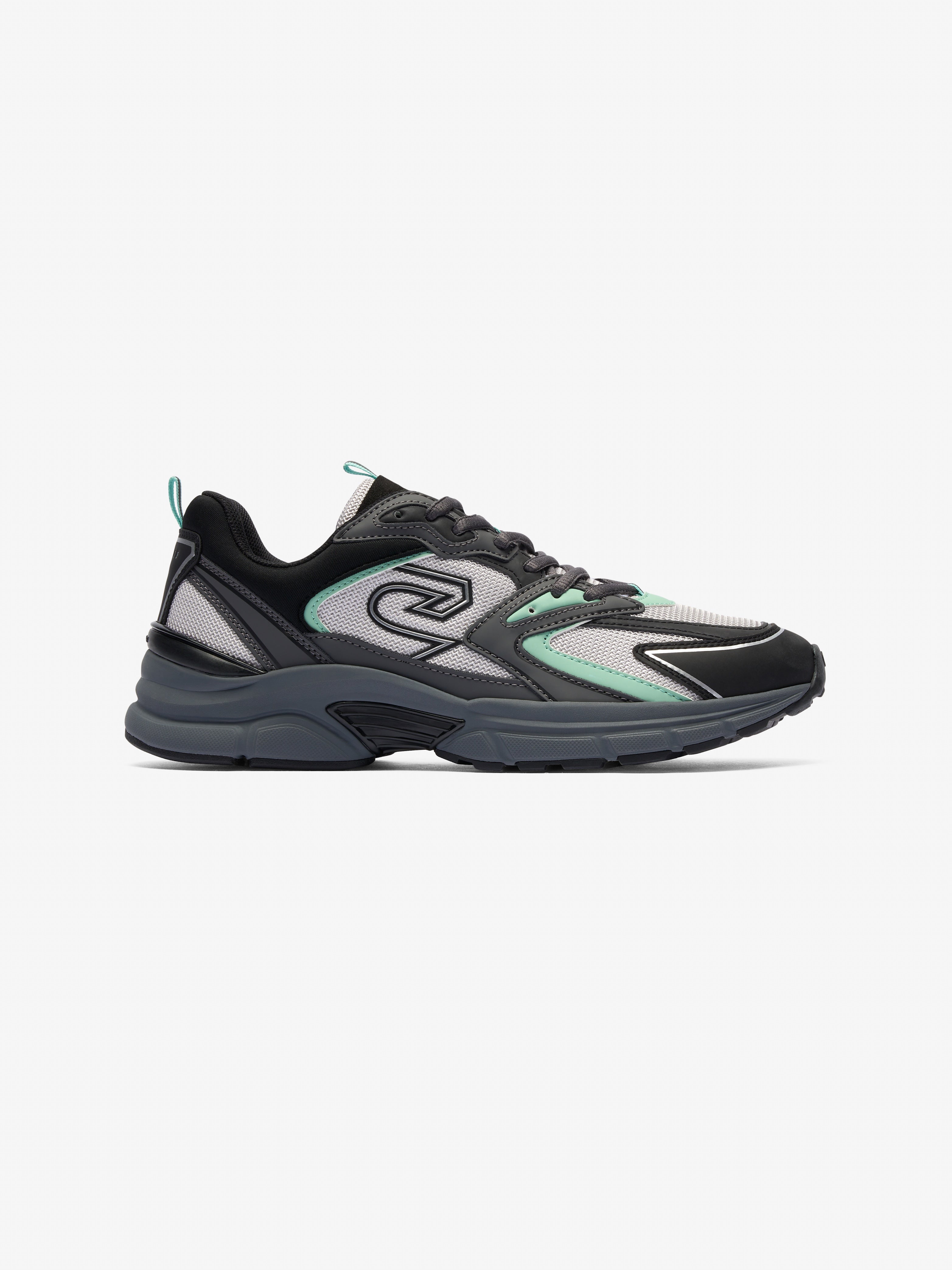 Cruyff Scorpius Trainer - Dark Grey / Mint
