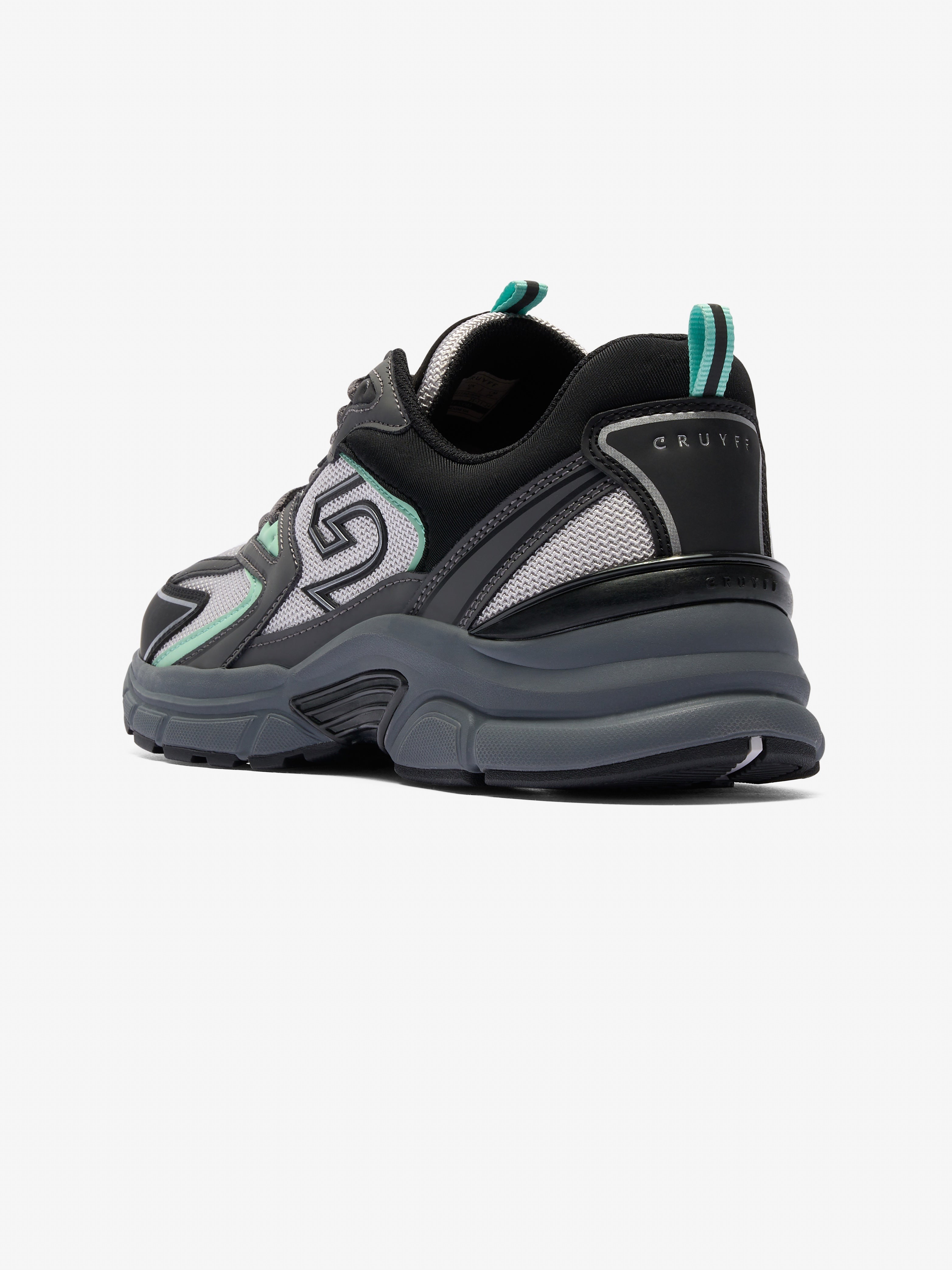 Cruyff Scorpius Trainer - Dark Grey / Mint
