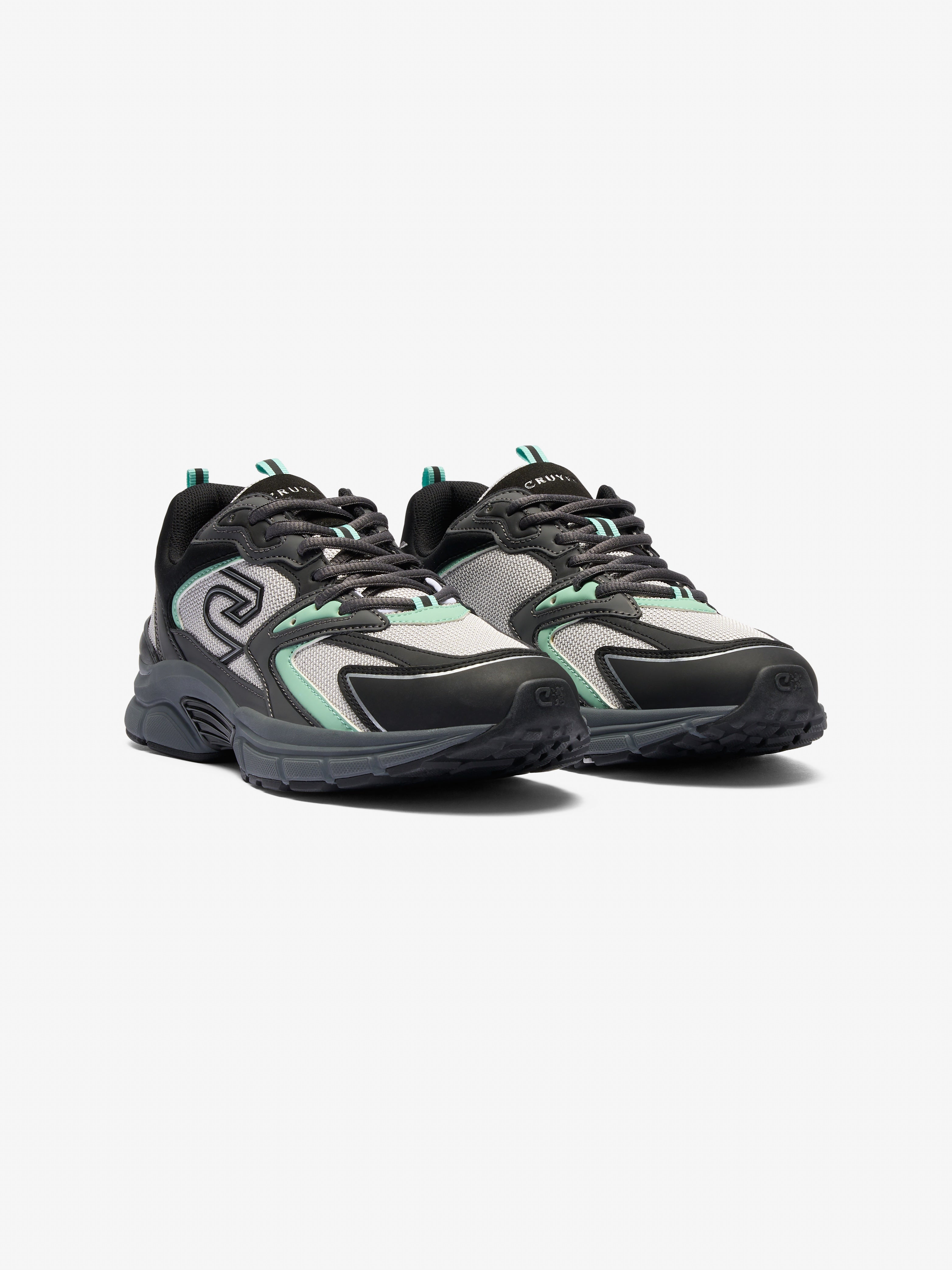 Cruyff Scorpius Trainer - Dark Grey / Mint