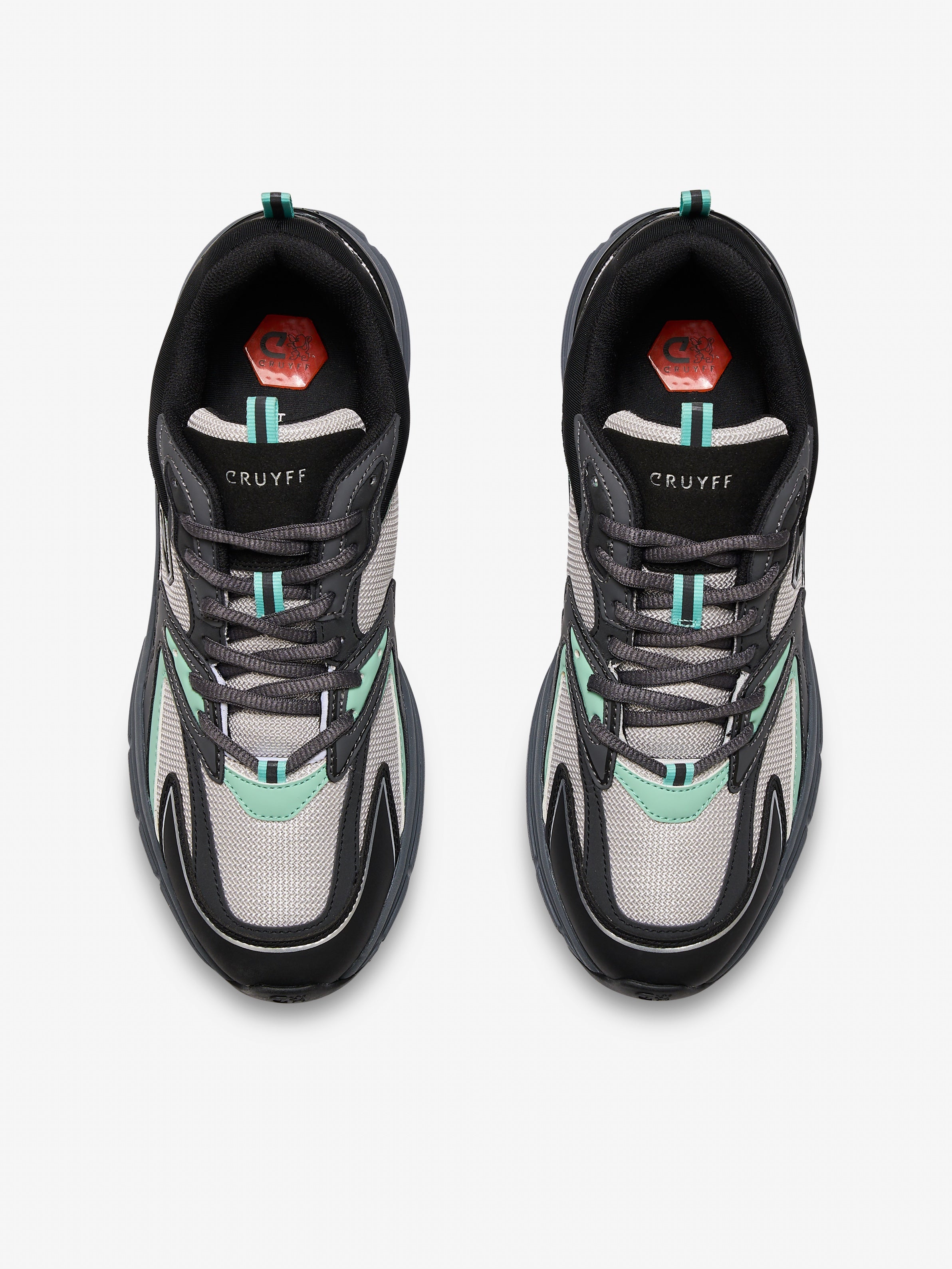 Cruyff Scorpius Trainer - Dark Grey / Mint