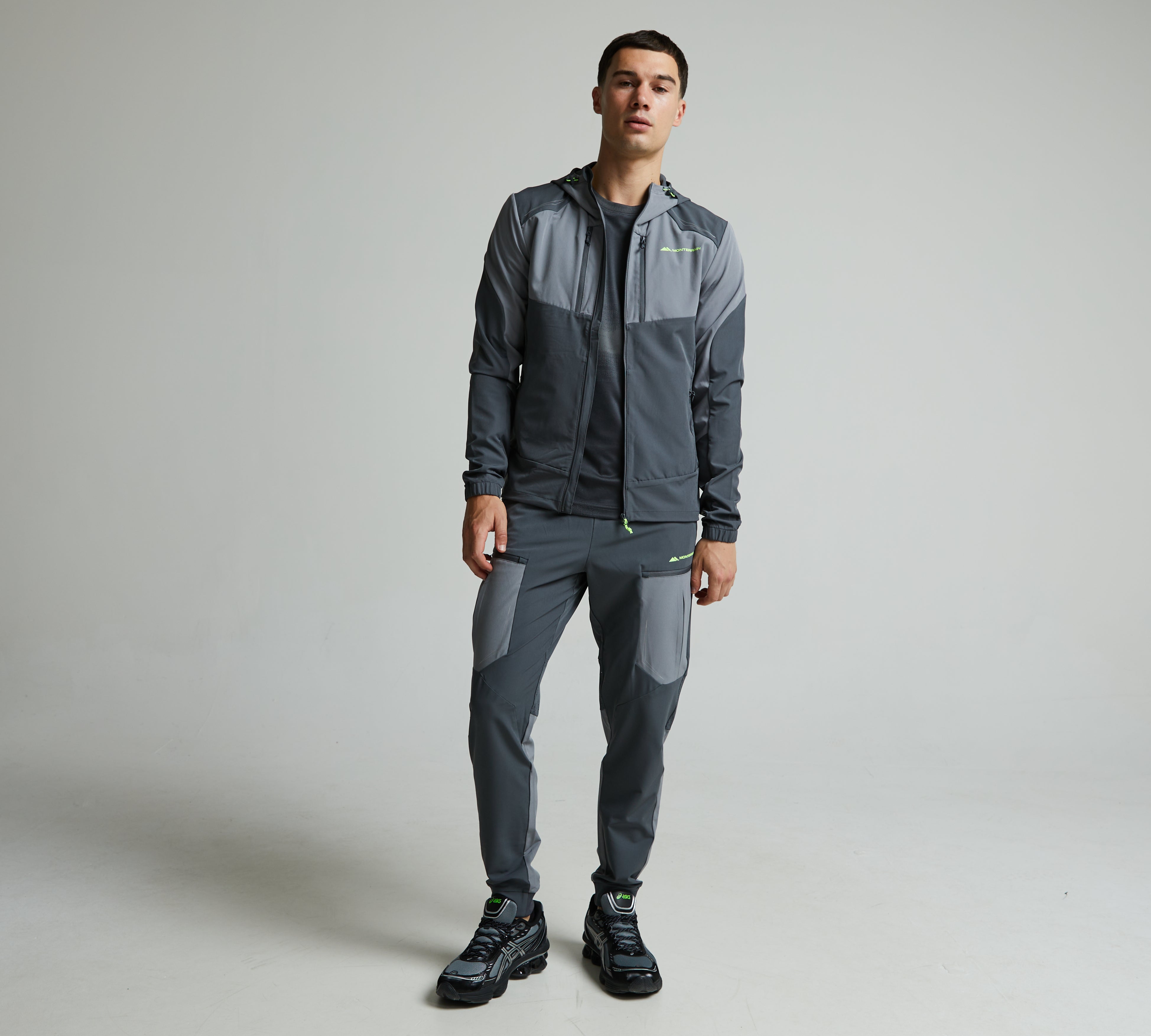 Monterrain Orbit Woven Grey 3 Piece Set - Jacket / T Shirt / Pant