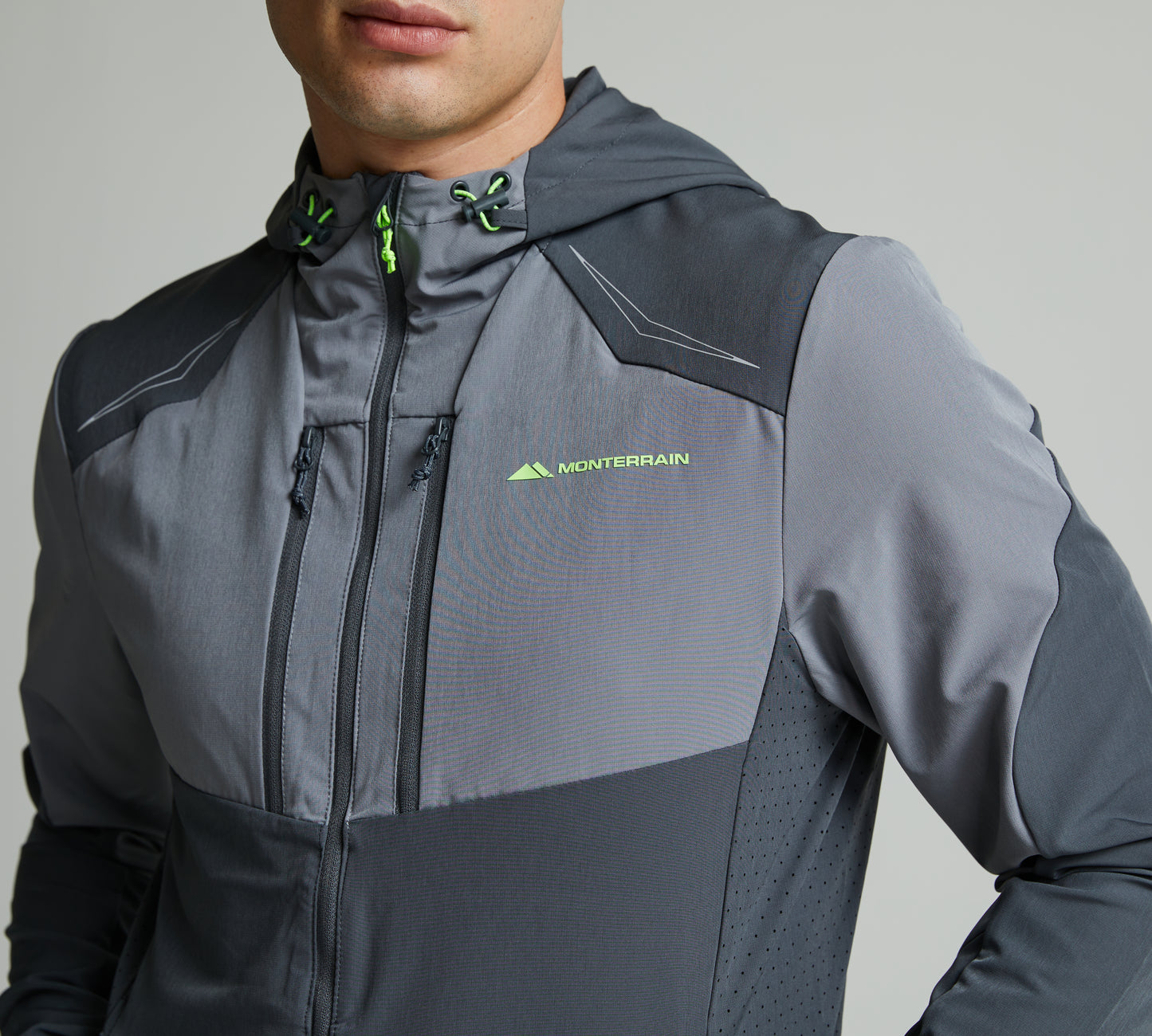 Monterrain Orbit Woven Grey 3 Piece Set - Jacket / T Shirt / Pant