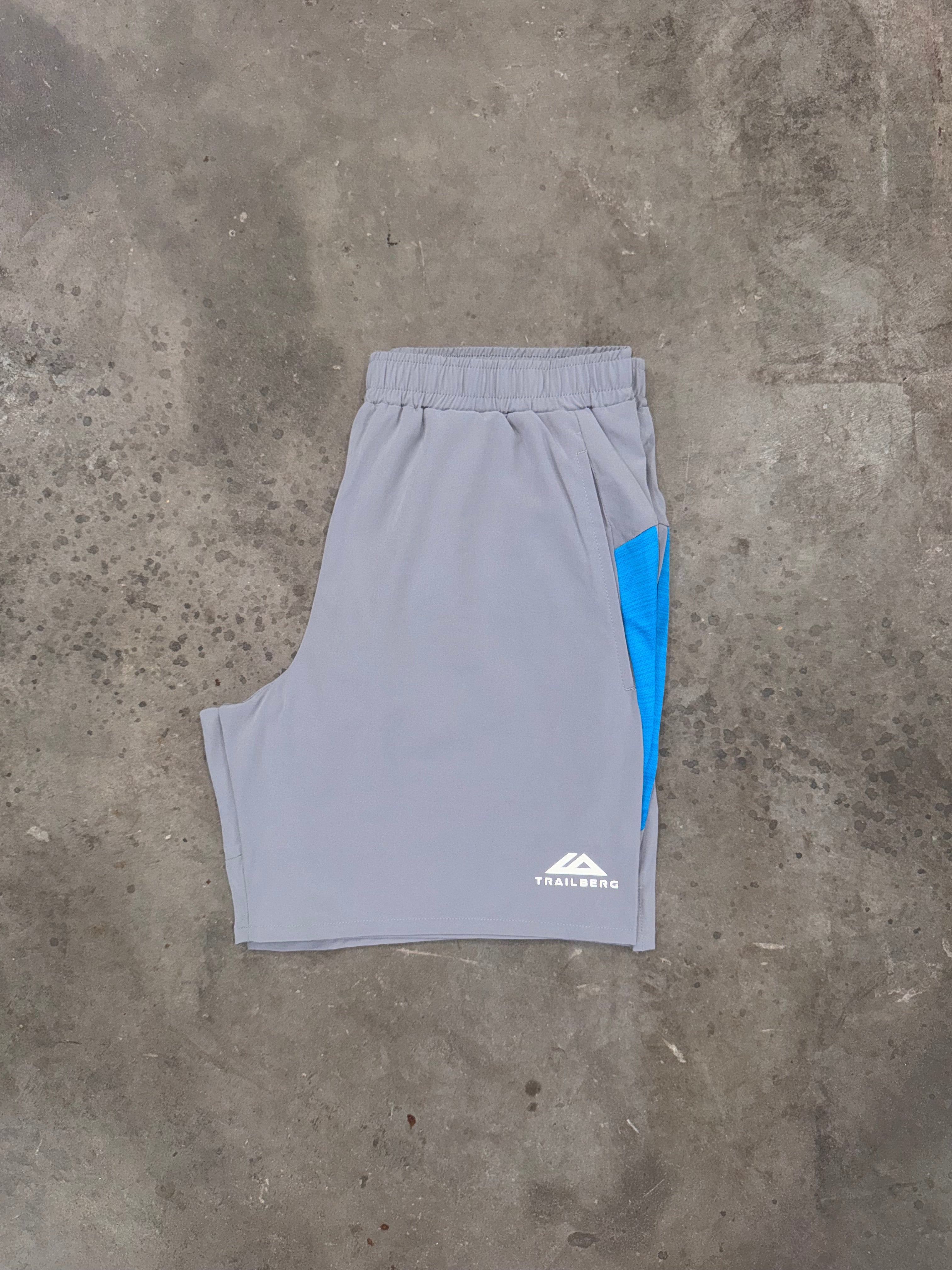 Trailberg Cloud SS25 Short - Grey / Atomic Blue