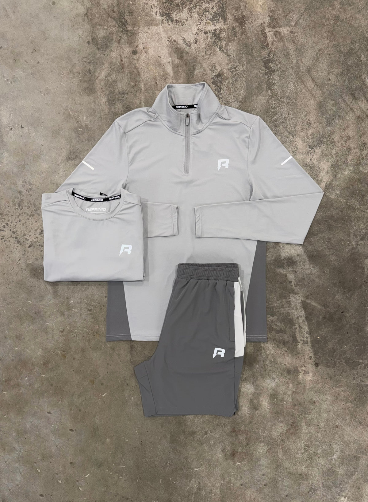Reprimo Vortex Mist 3 Piece Set - Quarter Zip / T Shirt / Short