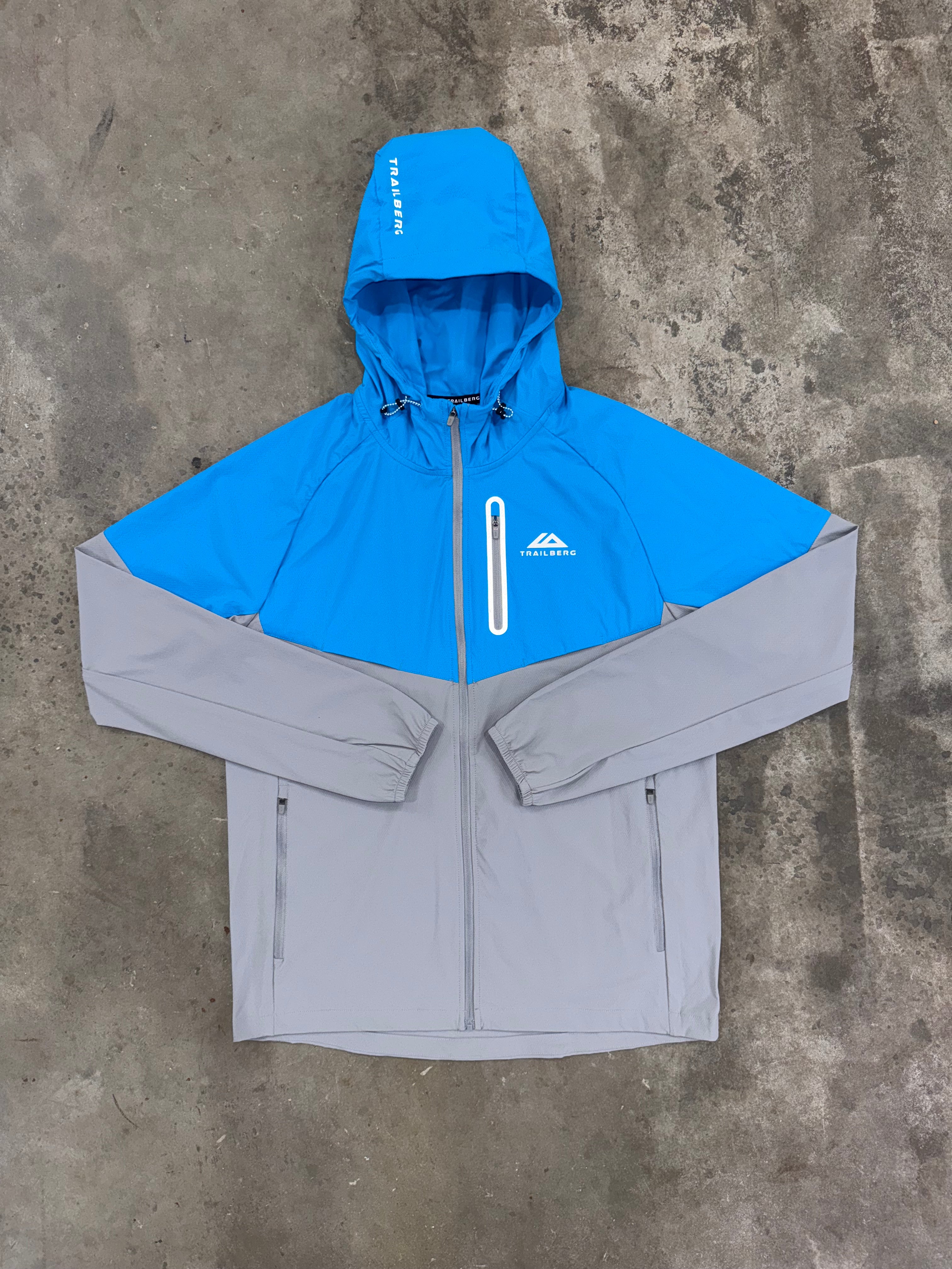 Trailberg Cloud SS25 Jacket - Grey / Atomic Blue