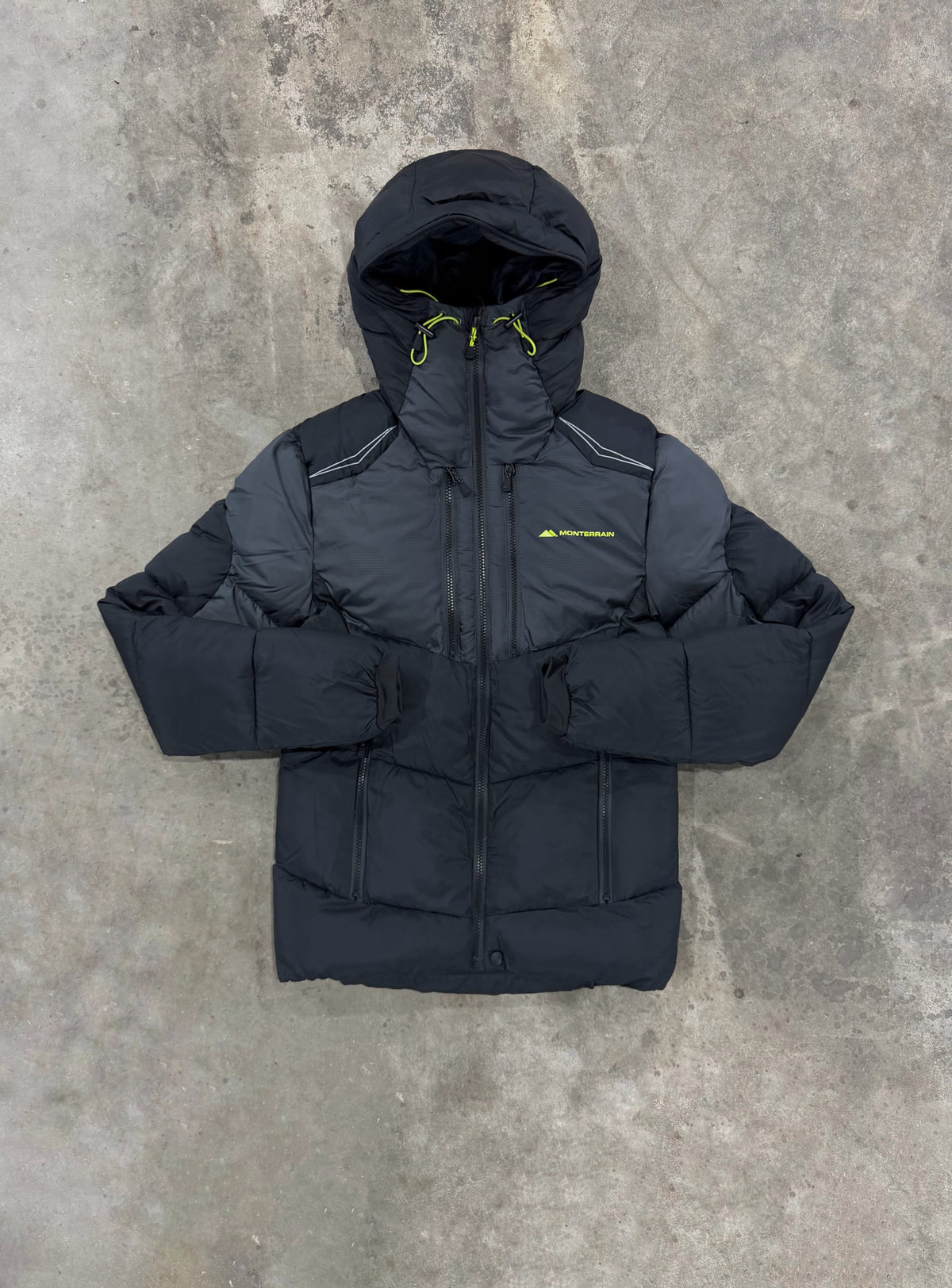 Monterrain Orbit Puffer Jacket - Black / Charcoal