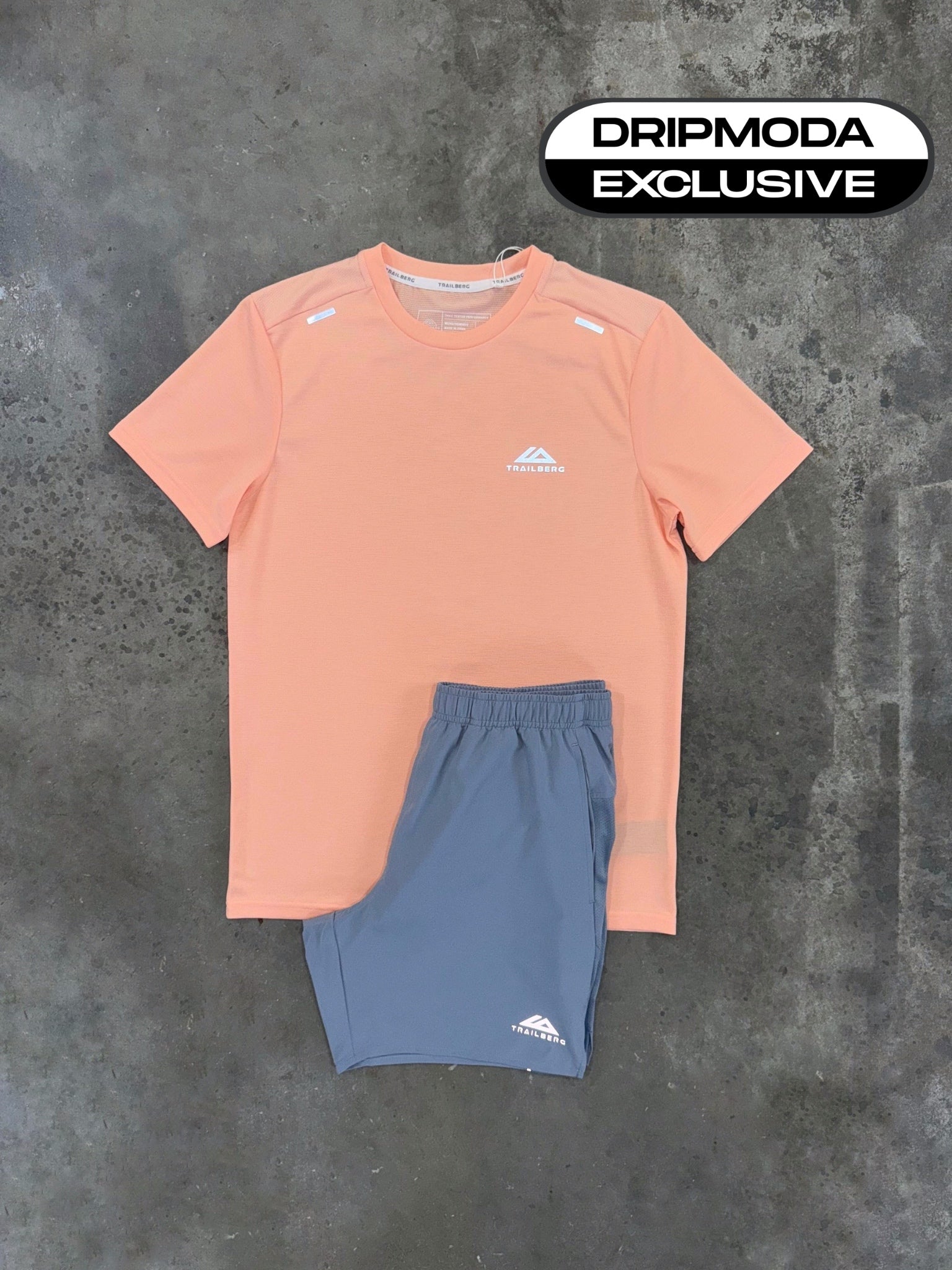Trailberg Crest Peach Set - T Shirt / Short