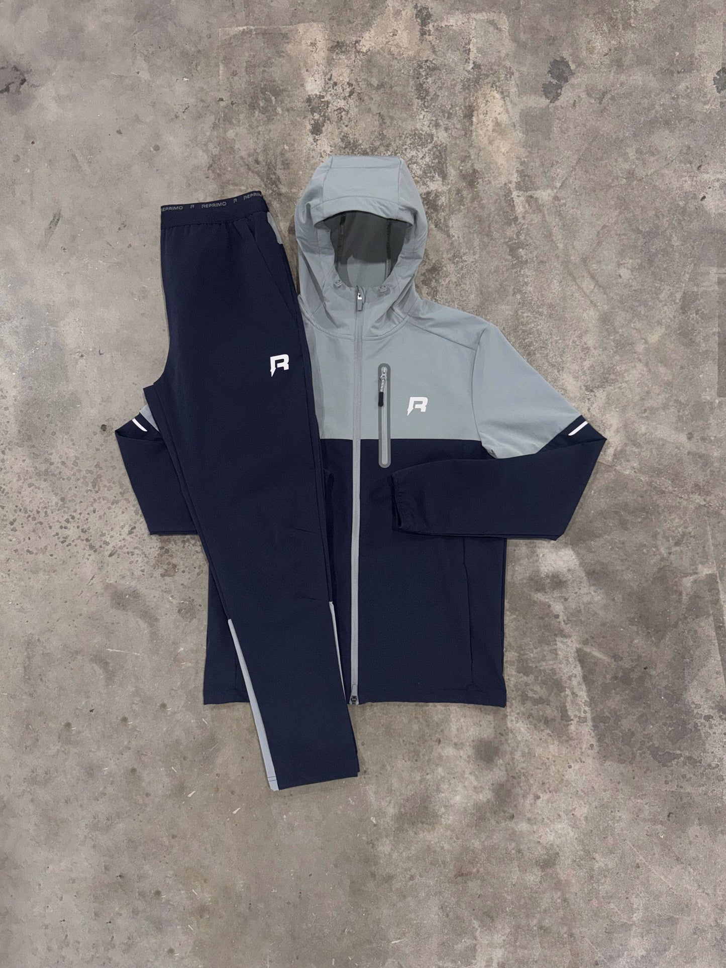 Reprimo Geyser Grey Navy Set - Jacket / Pant