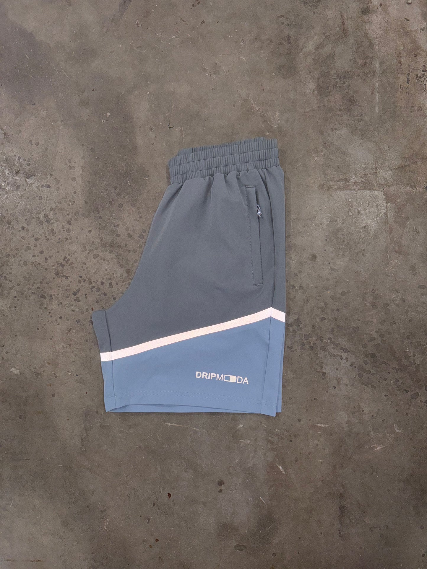 Dripmoda Elevate Sky Grey Set - Jacket / Short