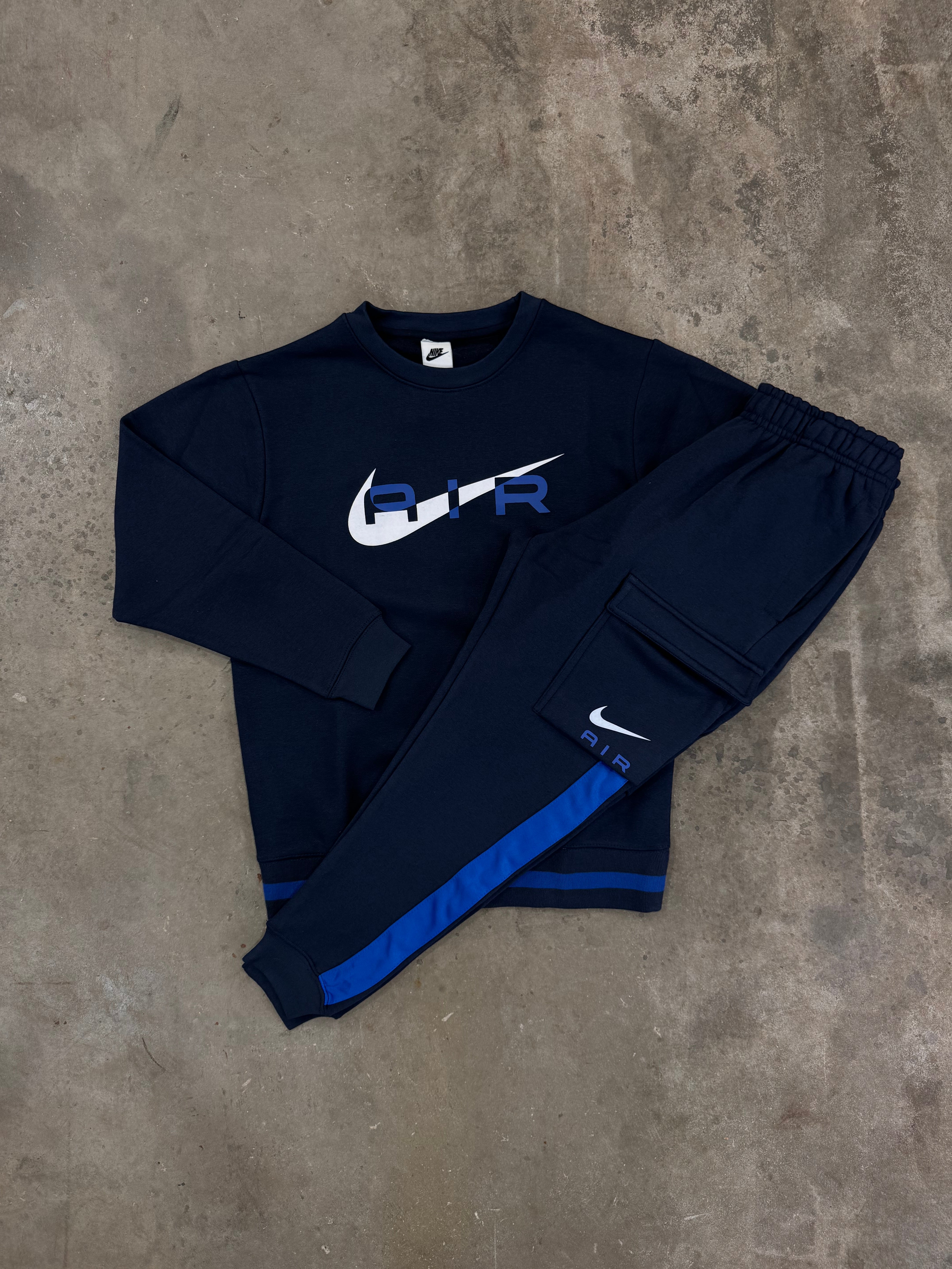Nike Sportswear Air Crew Tracksuit - Navy