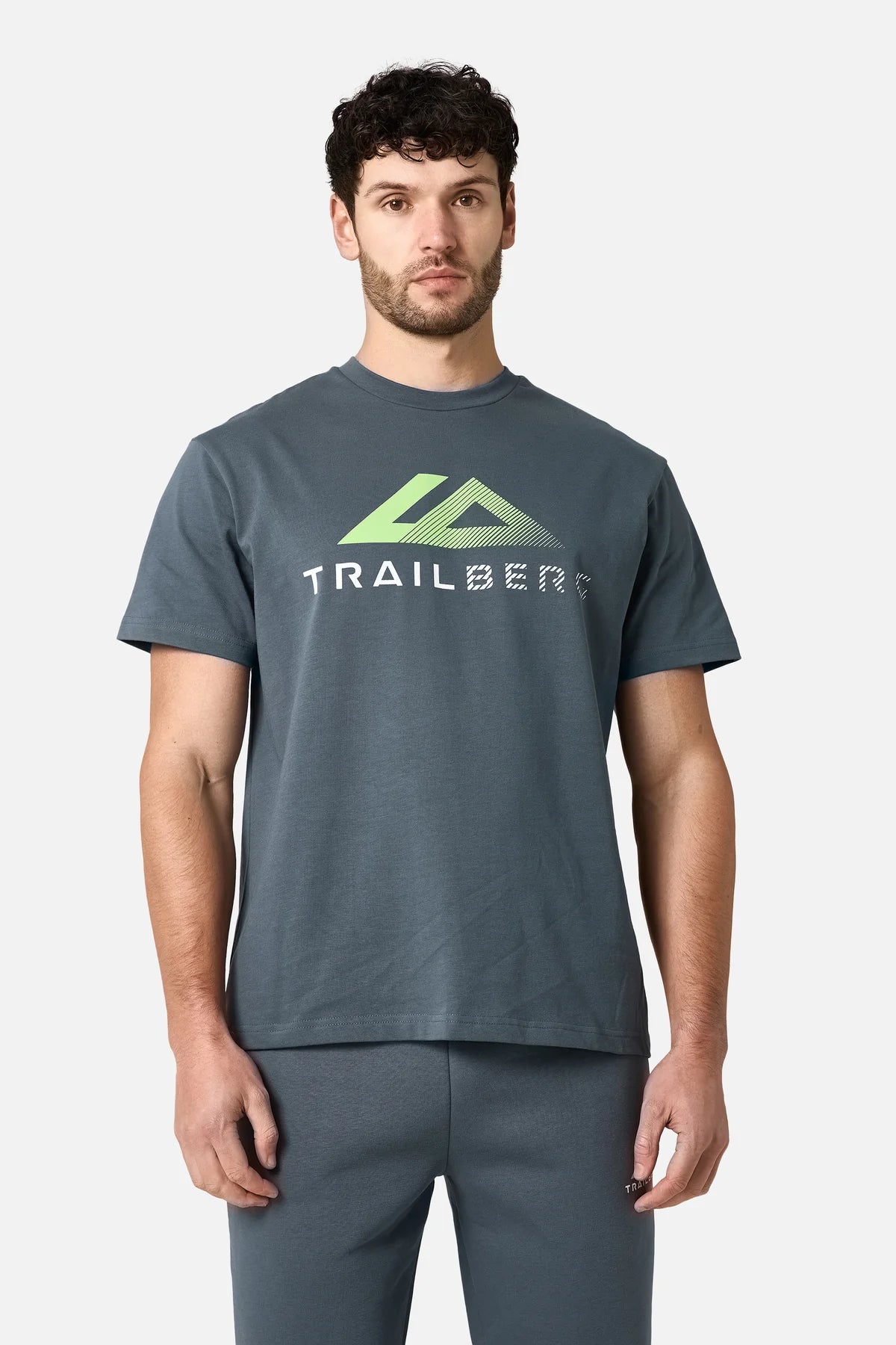Trailberg Fraction Cotton T Shirt - Storm Grey from DripModa