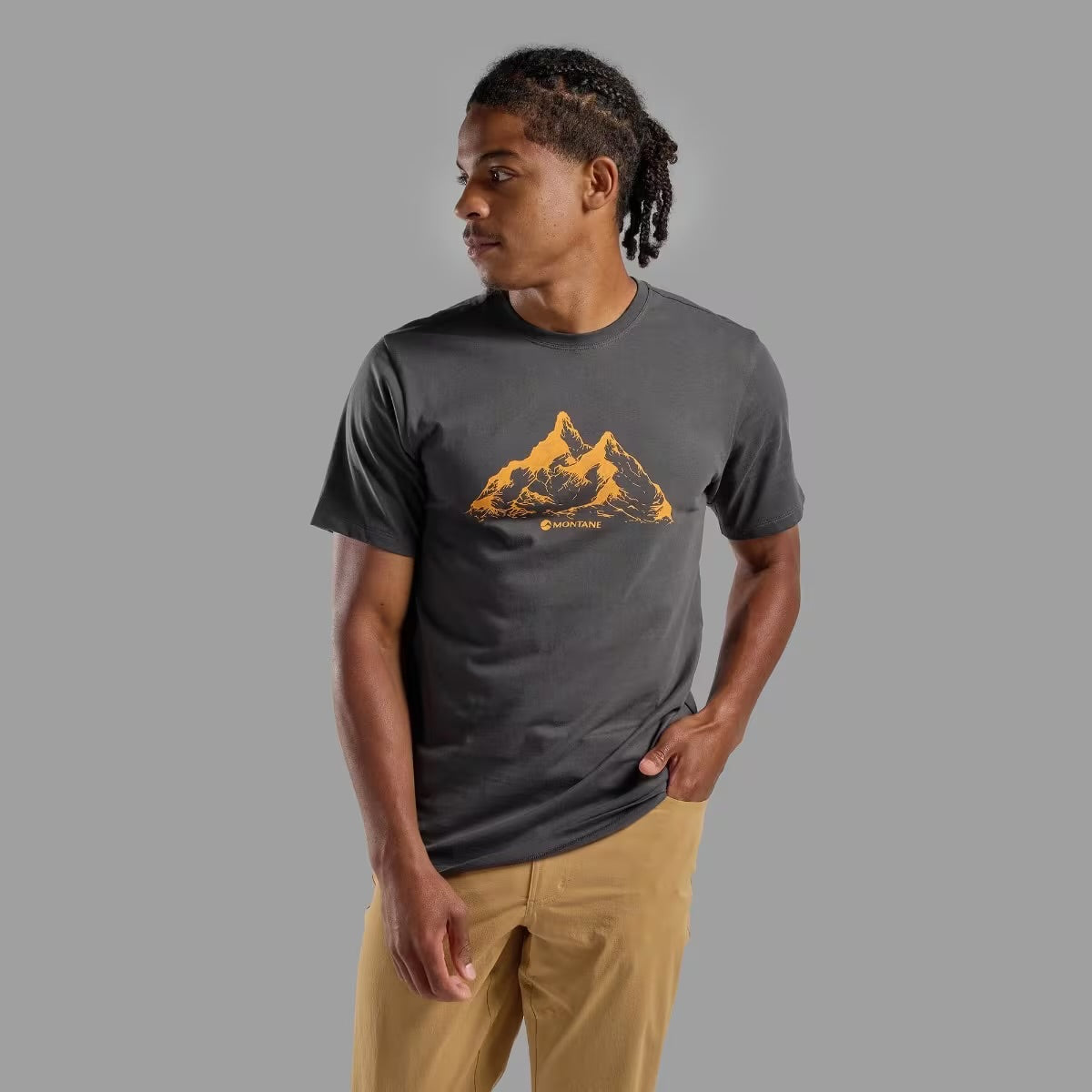 Montane Dual Mountain T Shirt - Midnight Grey