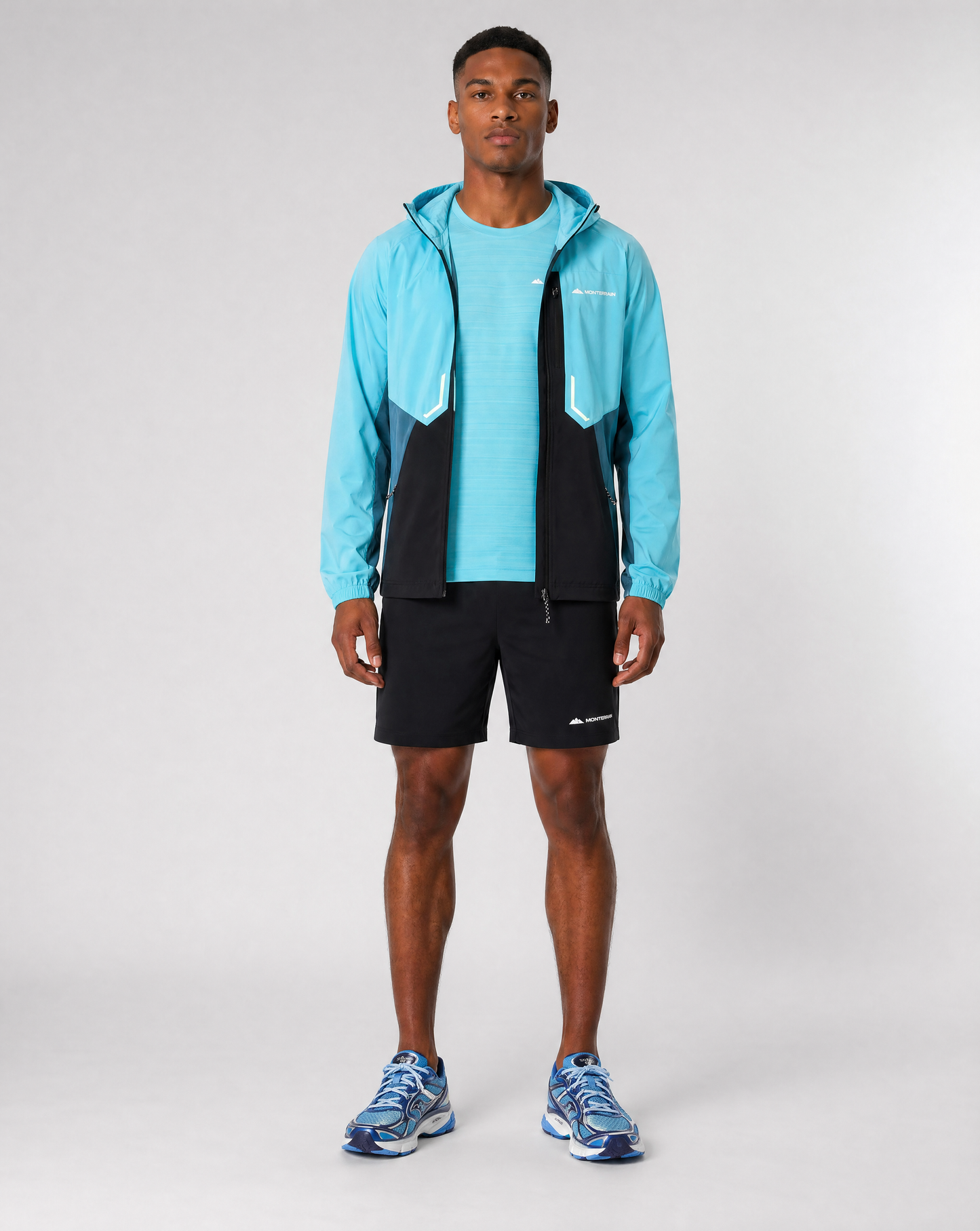 Monterrain Lyder Gleaming Blue 3 Piece Set - Jacket / T Shirt / Short