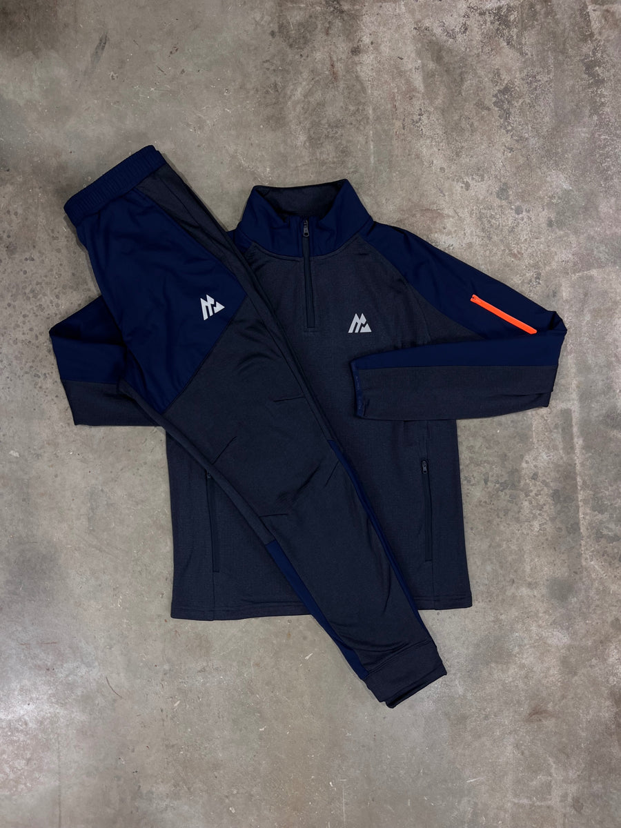 Montirex Summit Navy Poly Set Quarter Zip / Pants DripModaUk