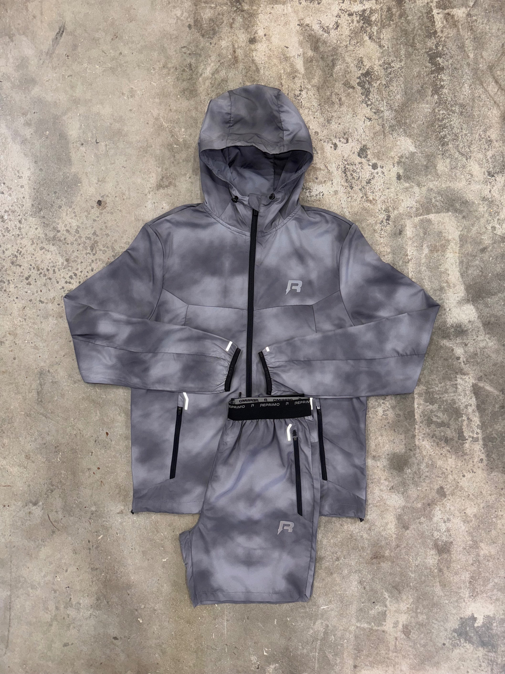 Reprimo Kaleido Grey Set - Jacket / Short