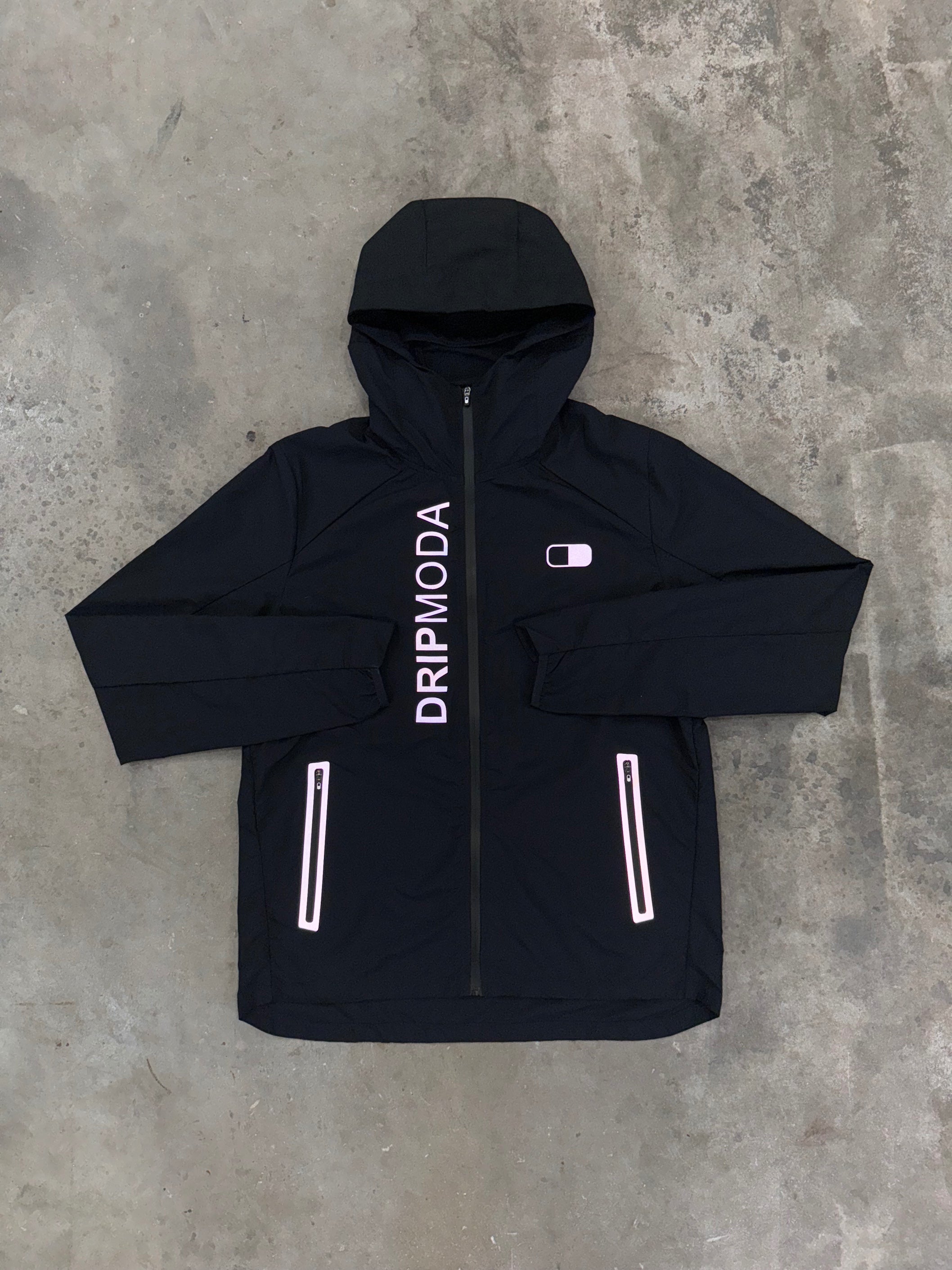 DripModa Arcs Jacket - Black