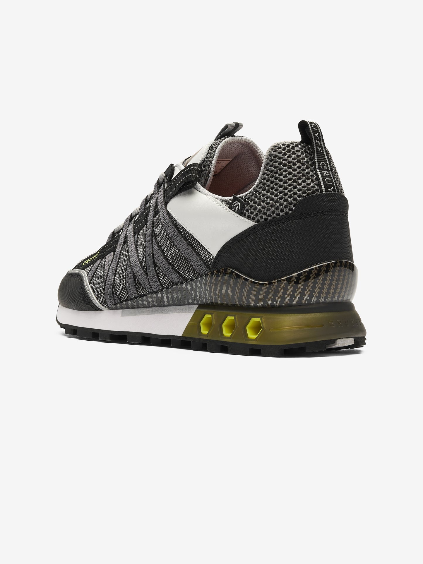 Cruyff Fearia Hex Tech Trainer - White / Fluo Yellow