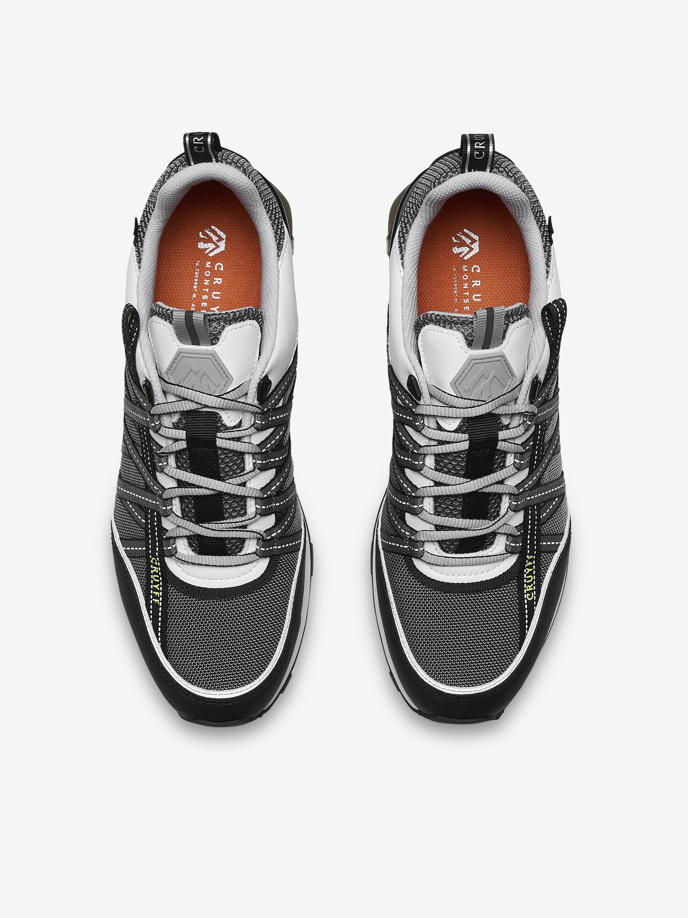 Cruyff Fearia Hex Tech Trainer - White / Fluo Yellow