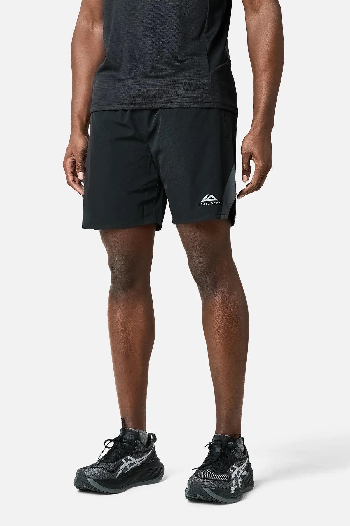 Trailberg SS26 Cloud Short - Black / Volcano Grey from DripModa