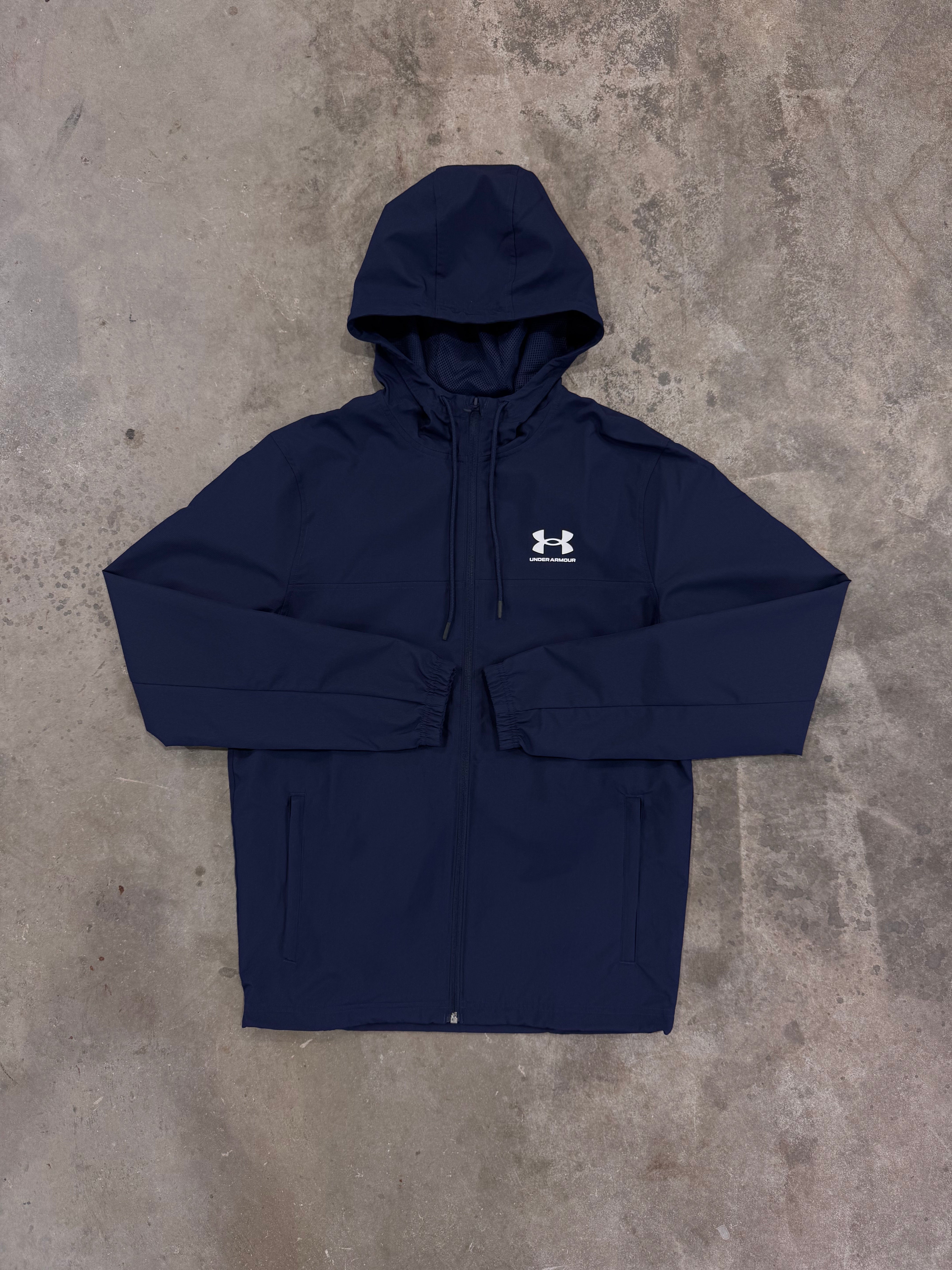 Under Armour Rival Woven Windbreaker - Navy