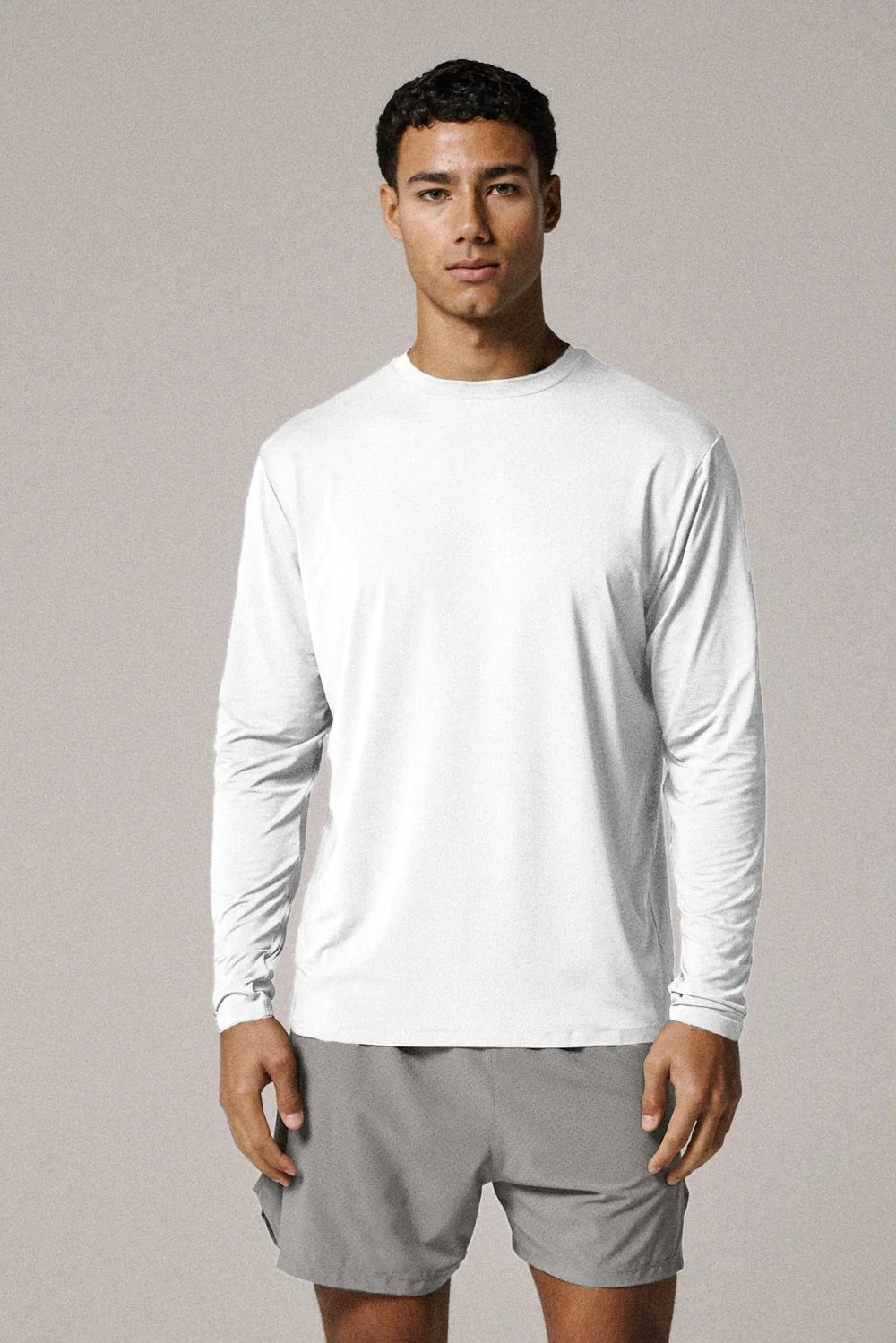 Condition White Aero Long Sleeve Set - T Shirt / Short
