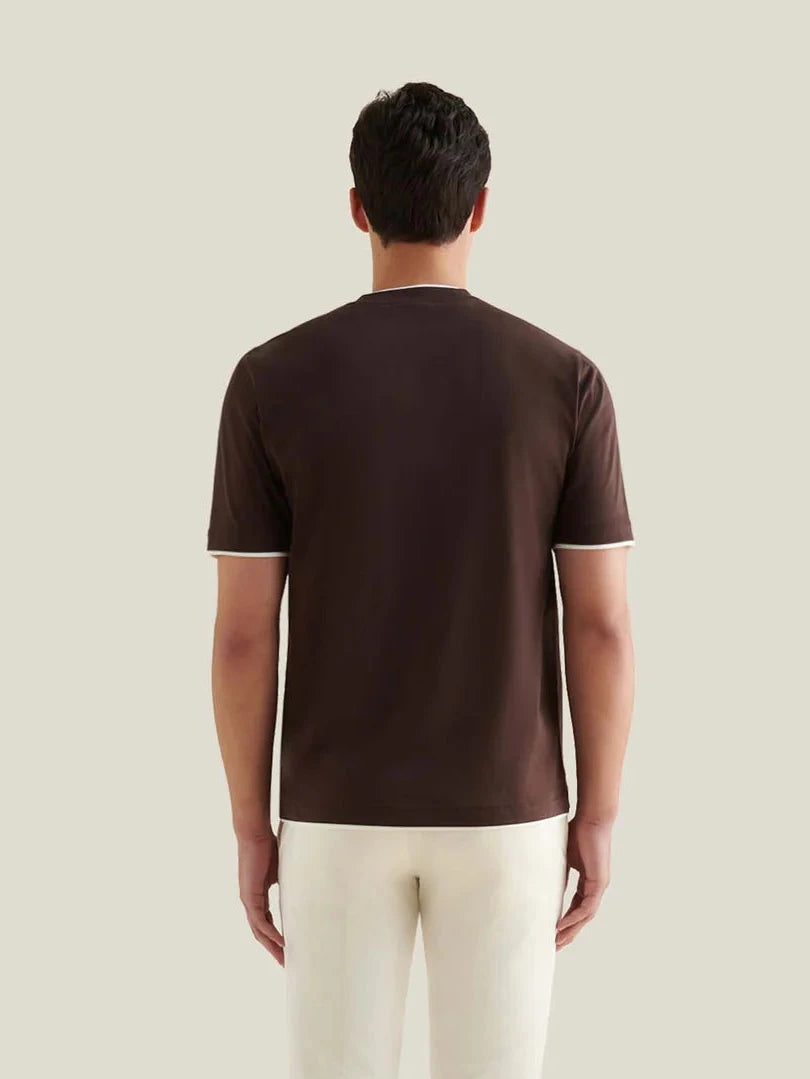 Peckham Rye Mercerised Layer T Shirt - Java