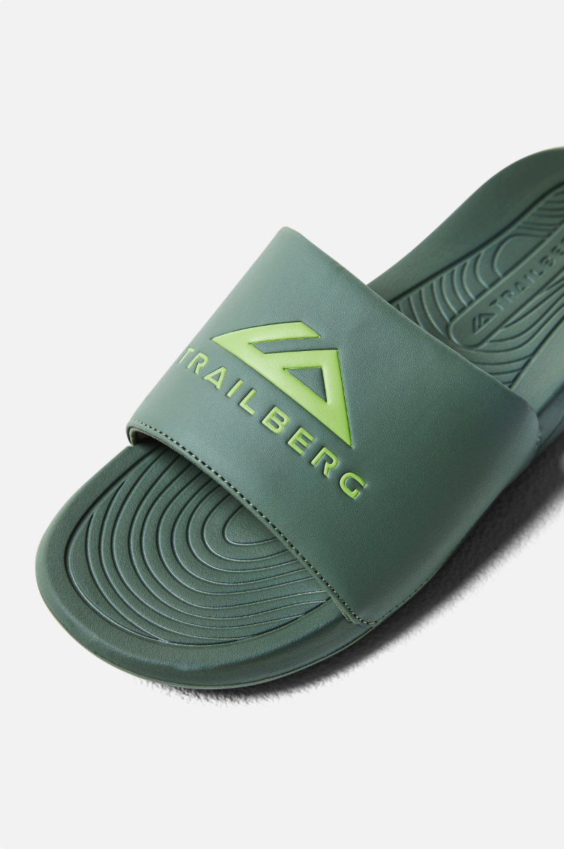 Trailberg Core Sliders - Pine / Neon Lime