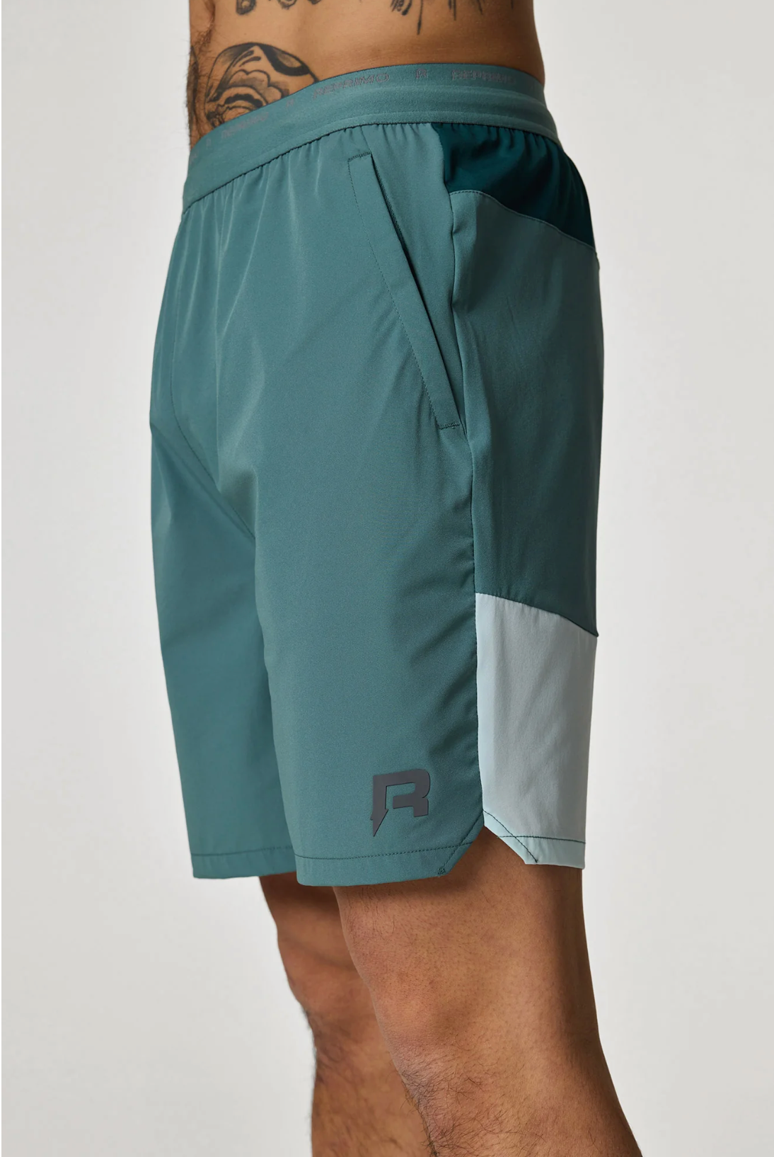Reprimo Flight Short - Forest Green / Mint