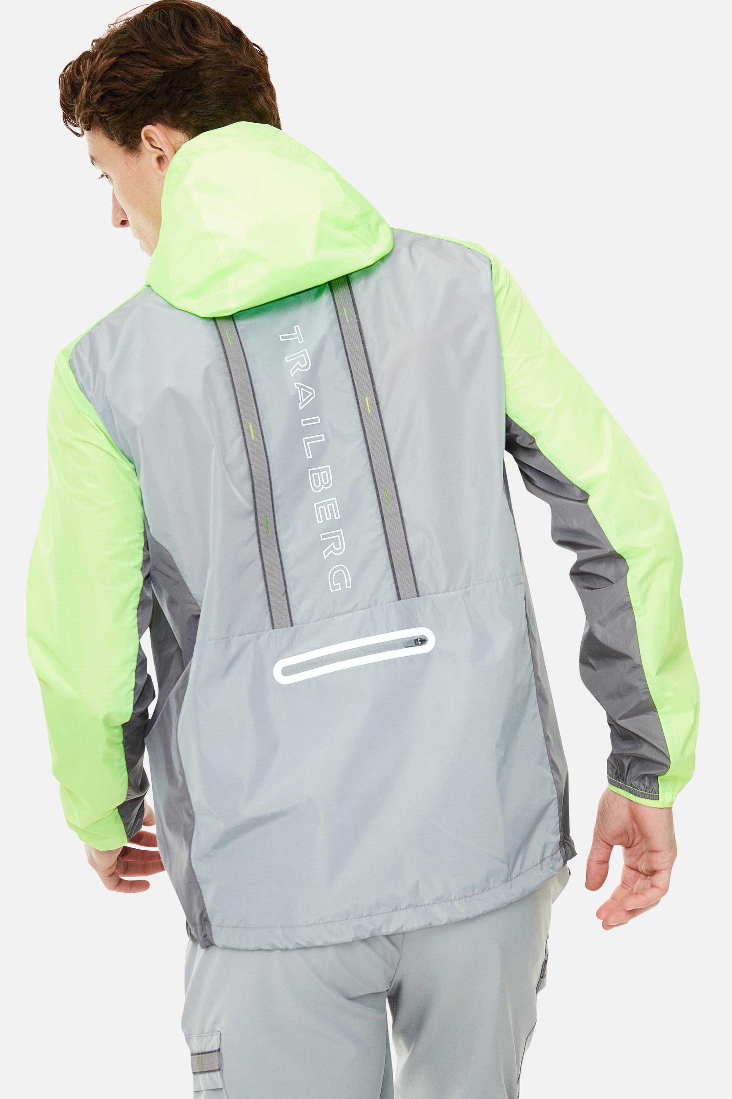Trailberg Triathlon Jacket - Monument / Neon Lime
