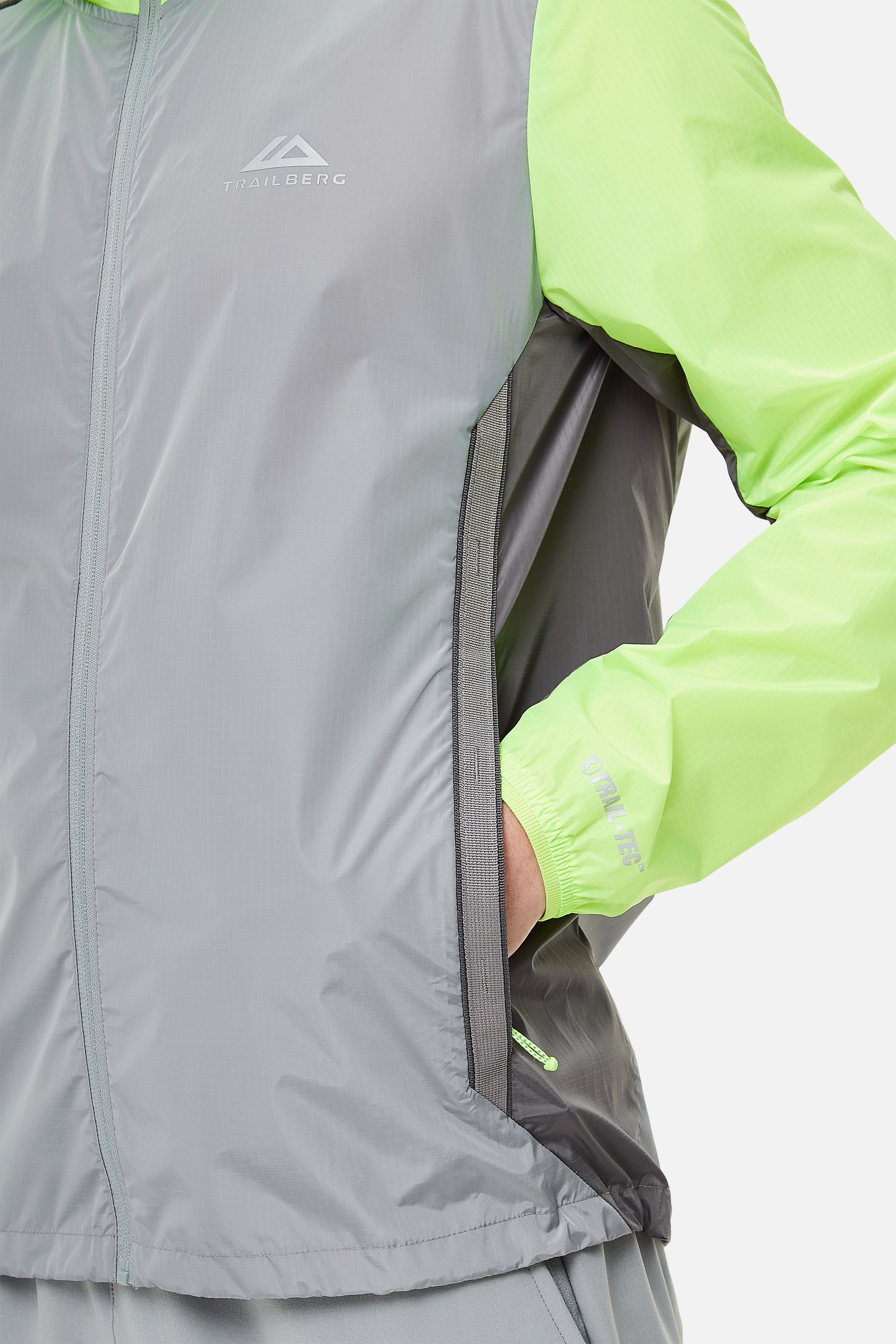 Trailberg Triathlon Jacket - Monument / Neon Lime