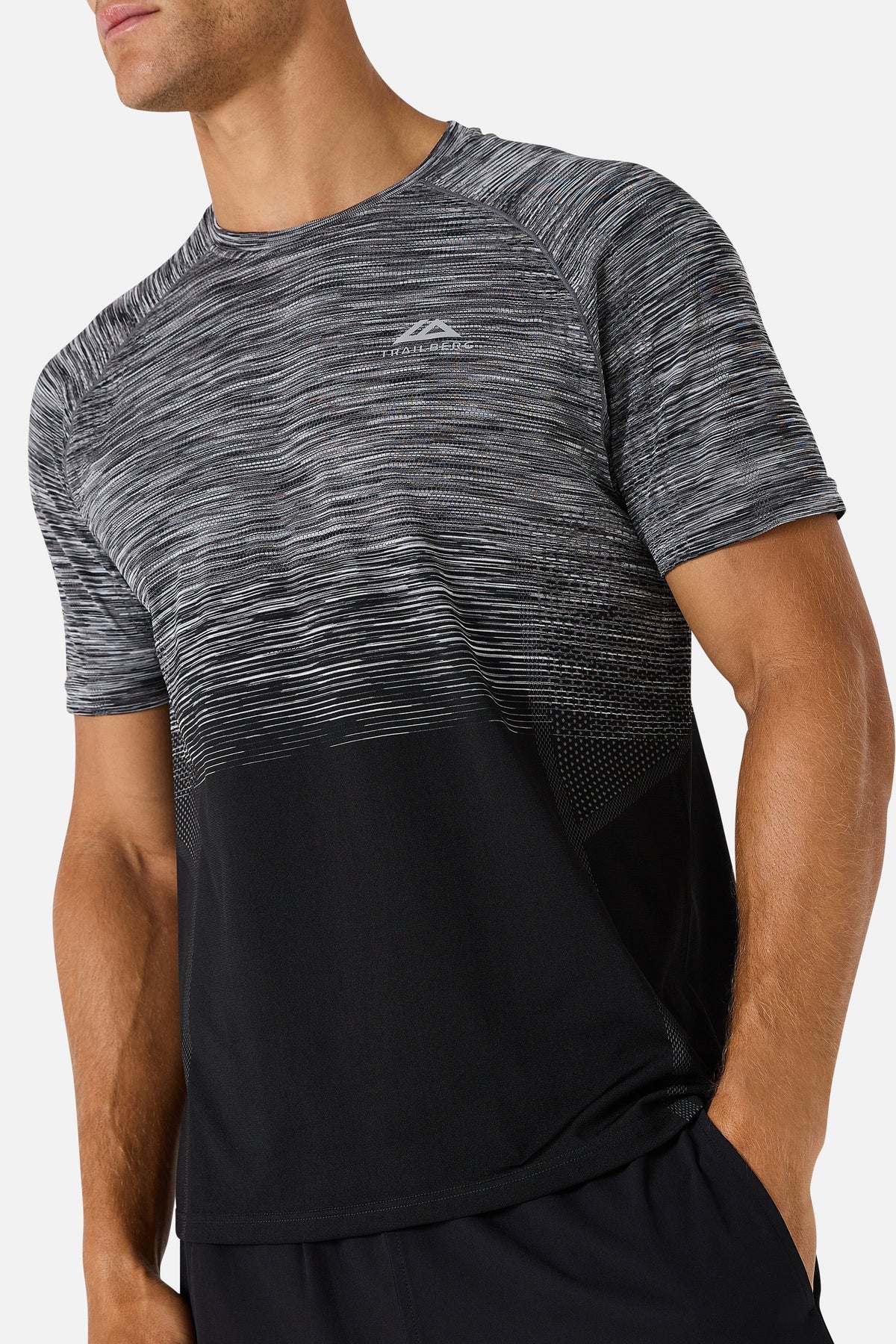 Trailberg Arc Seamless 2.0 Tee - Black/Moon Grey