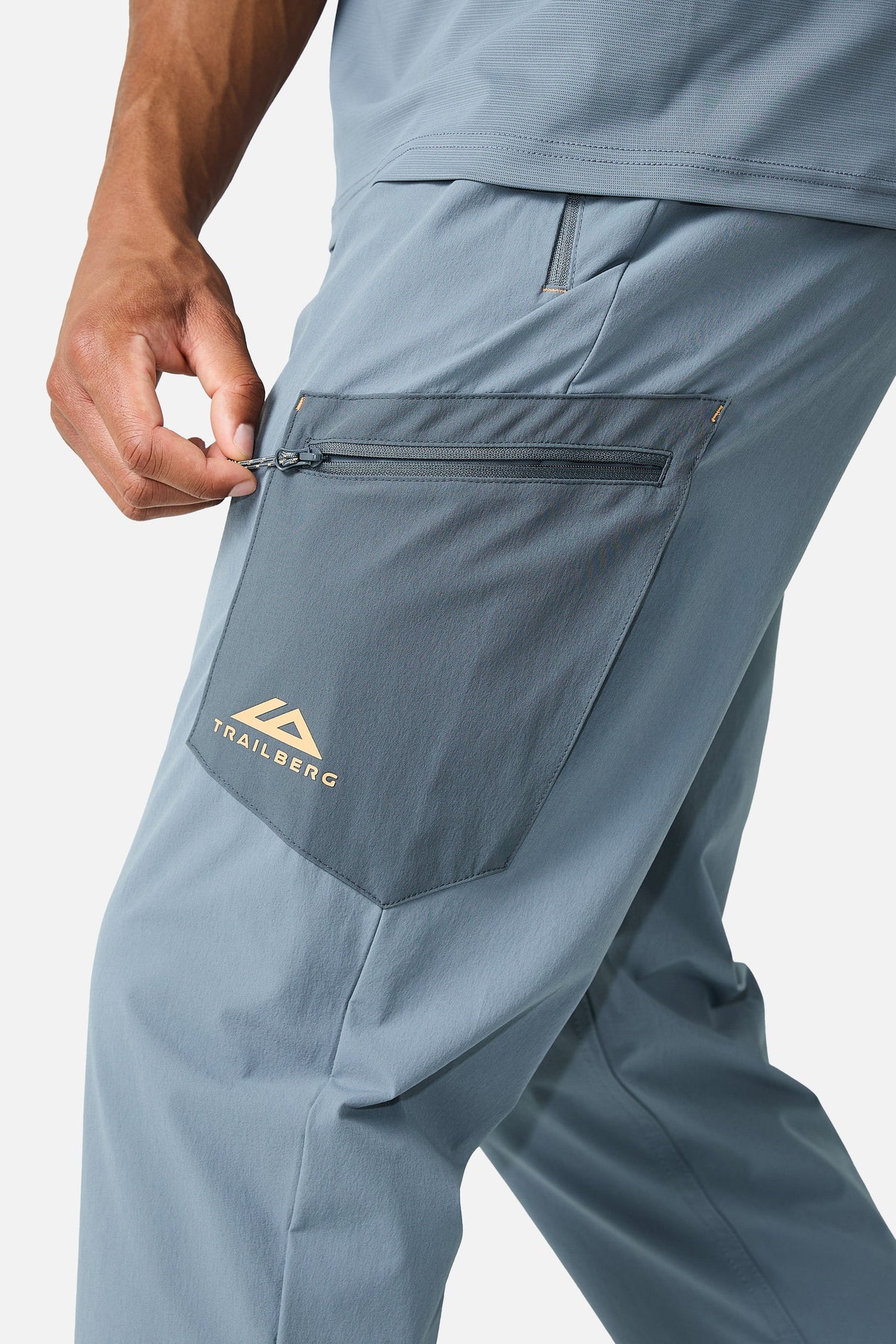 Trailberg Oberland Pant - Ash Grey / Melon Sorbet