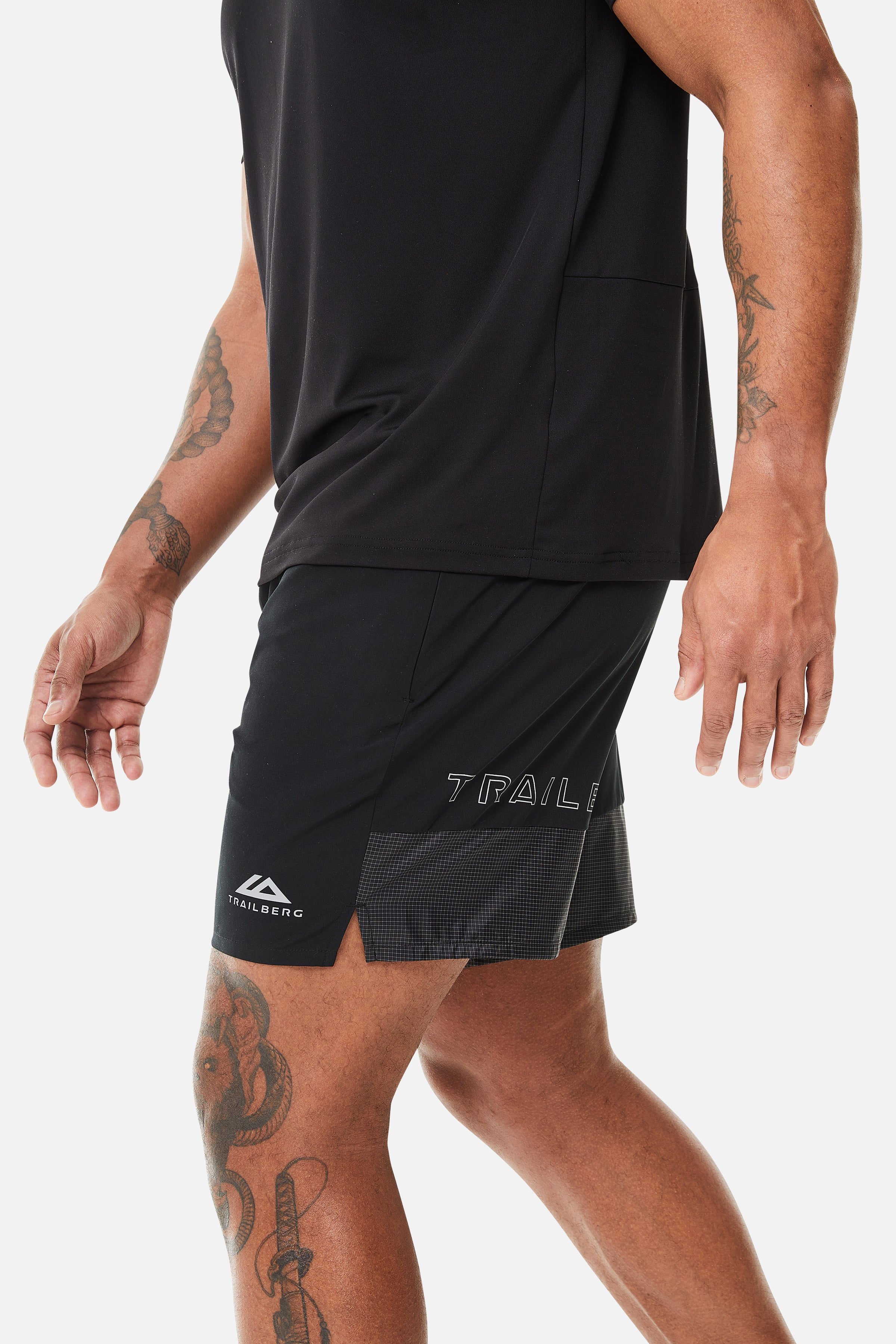 Trailberg Rapid Grid Black Set - Jacket / Short