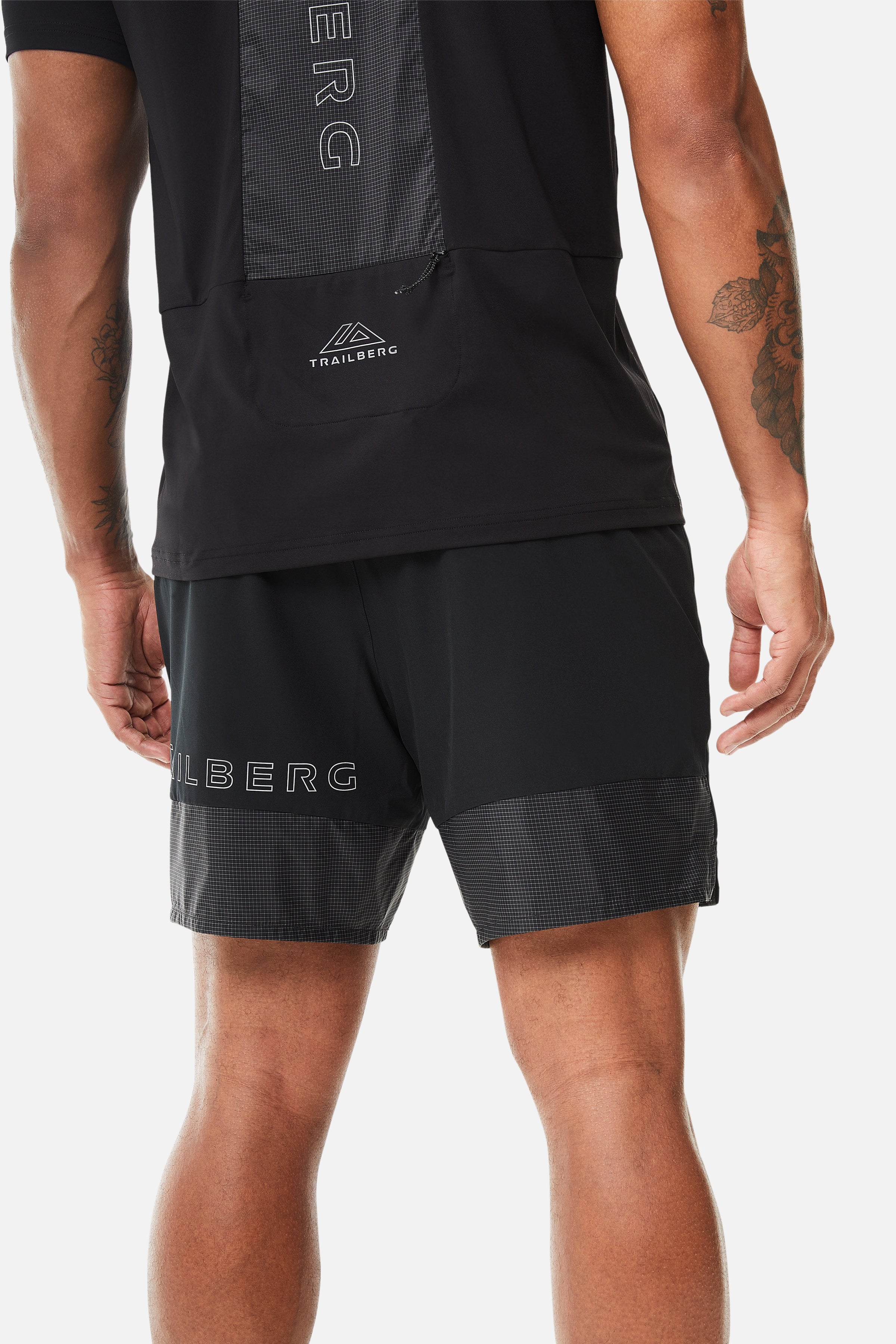 Trailberg Rapid Grid Black Set - Jacket / Short